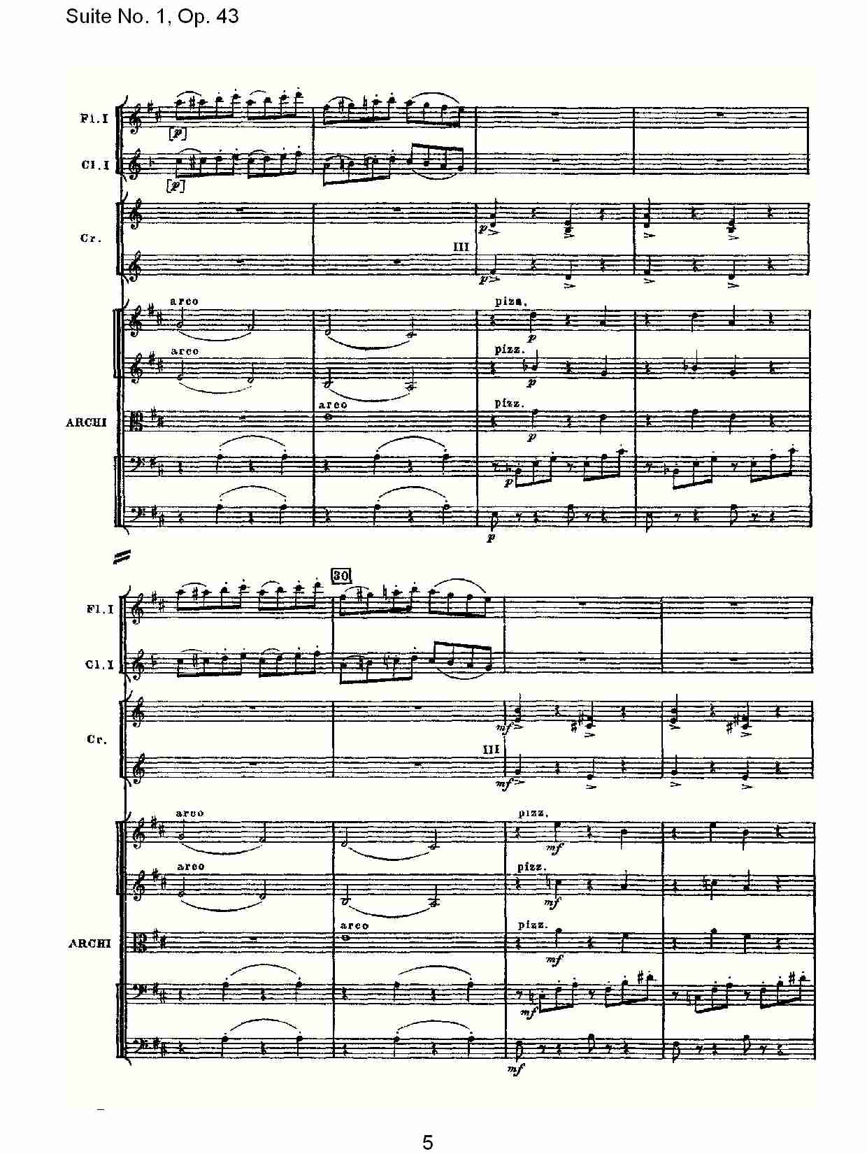Suite No.1, Op.43   第一套曲,Op.43第六乐章（一）总谱（图6）
