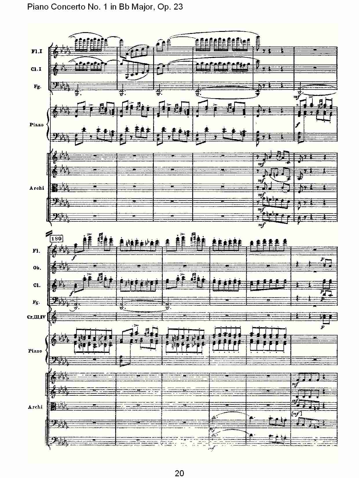 Bb大调第一钢琴协奏曲,Op.23第三乐章（四）总谱（图5）