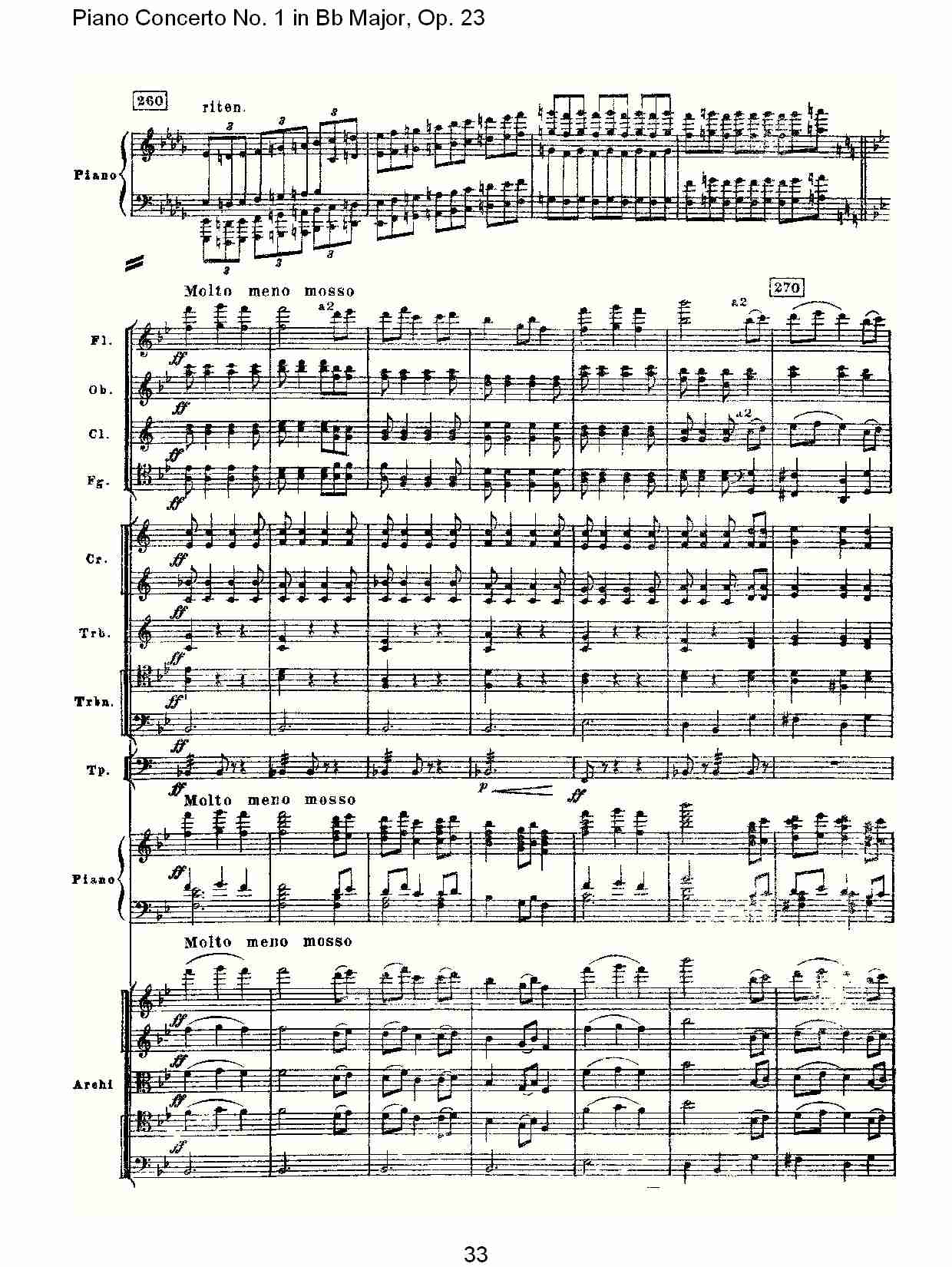 Bb大调第一钢琴协奏曲,Op.23第三乐章（七）总谱（图3）