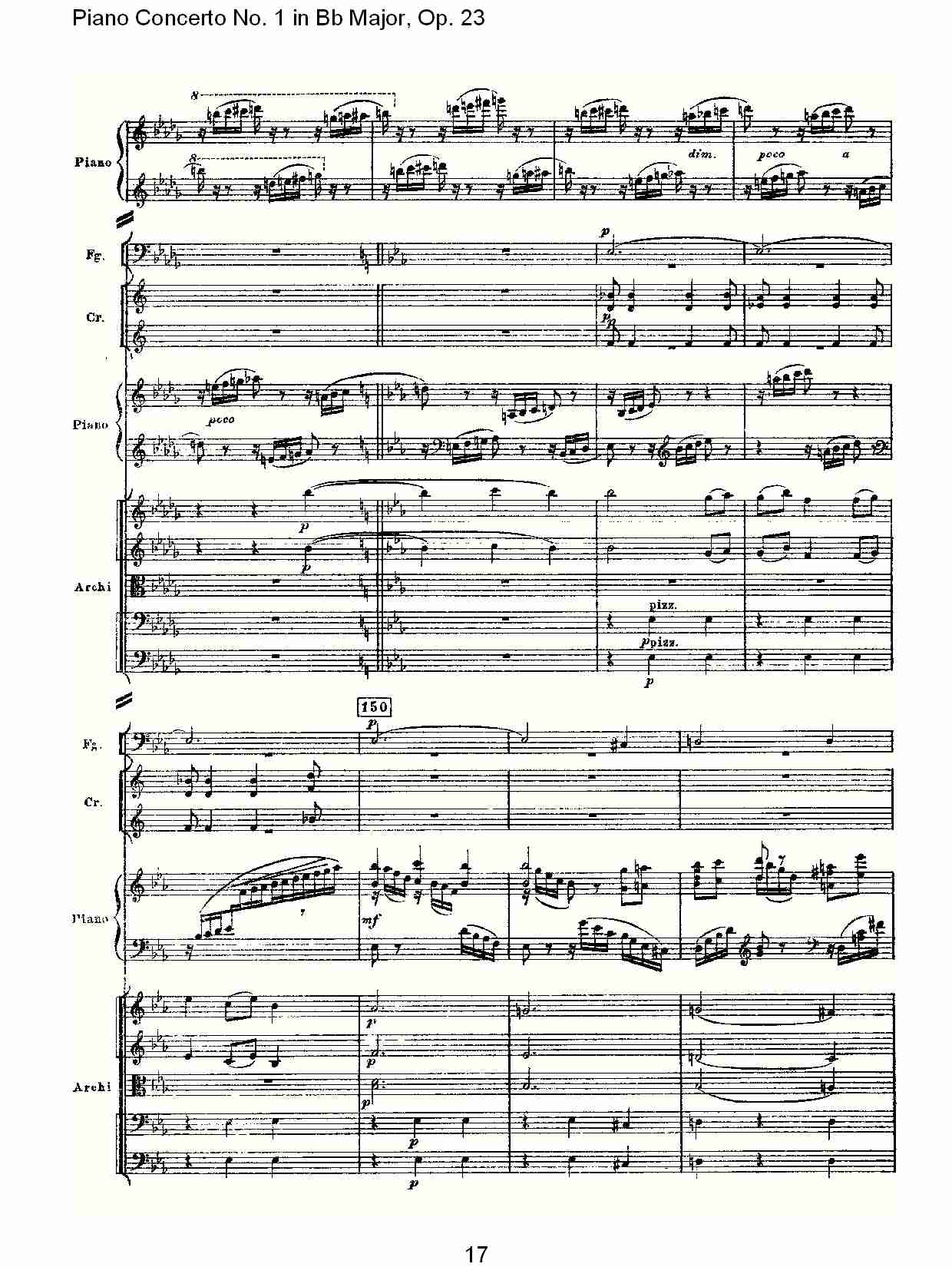 Bb大调第一钢琴协奏曲,Op.23第三乐章（四）总谱（图2）