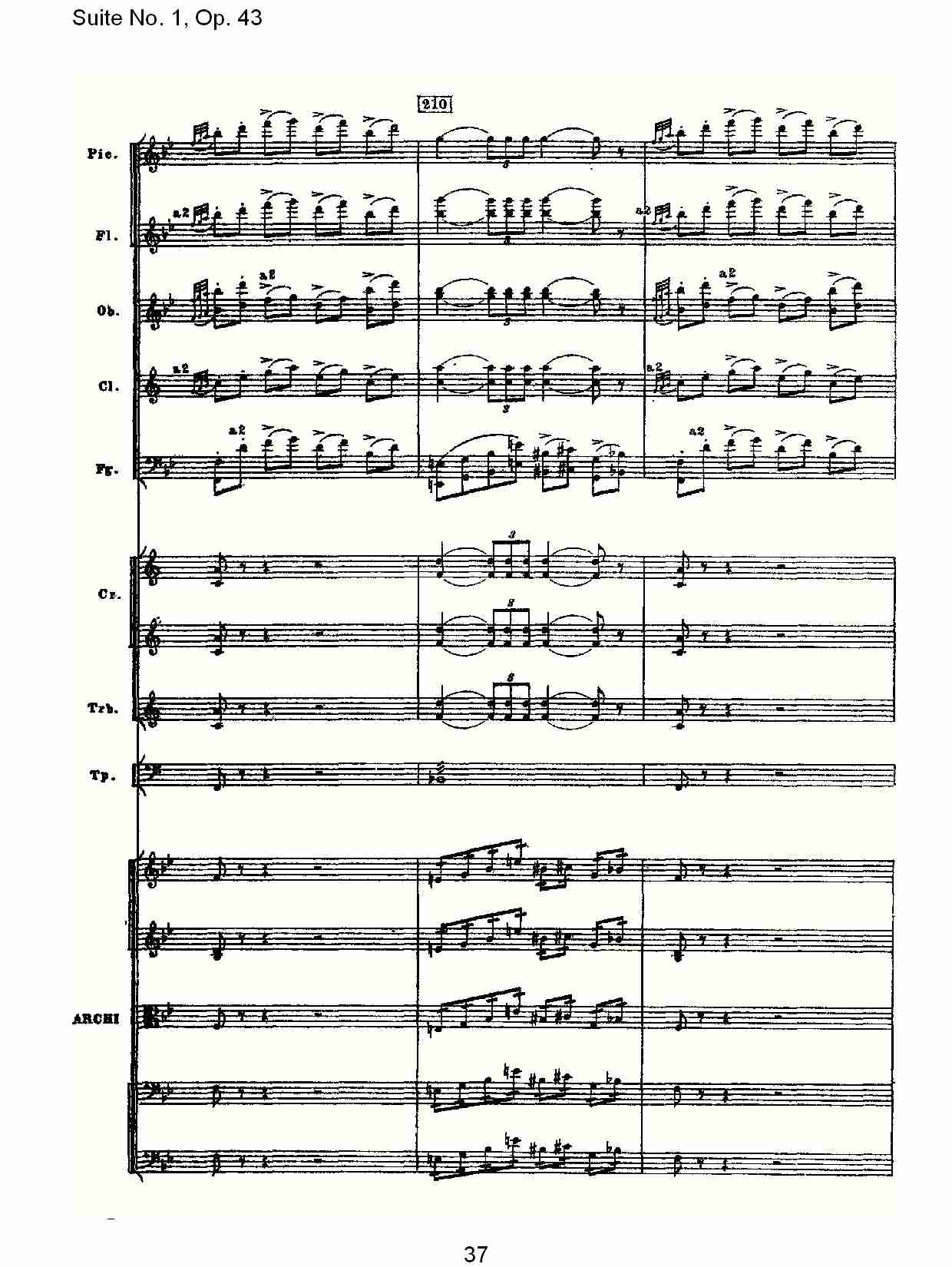 Suite No.1, Op.43   第一套曲,Op.43第五乐章（八）总谱（图2）