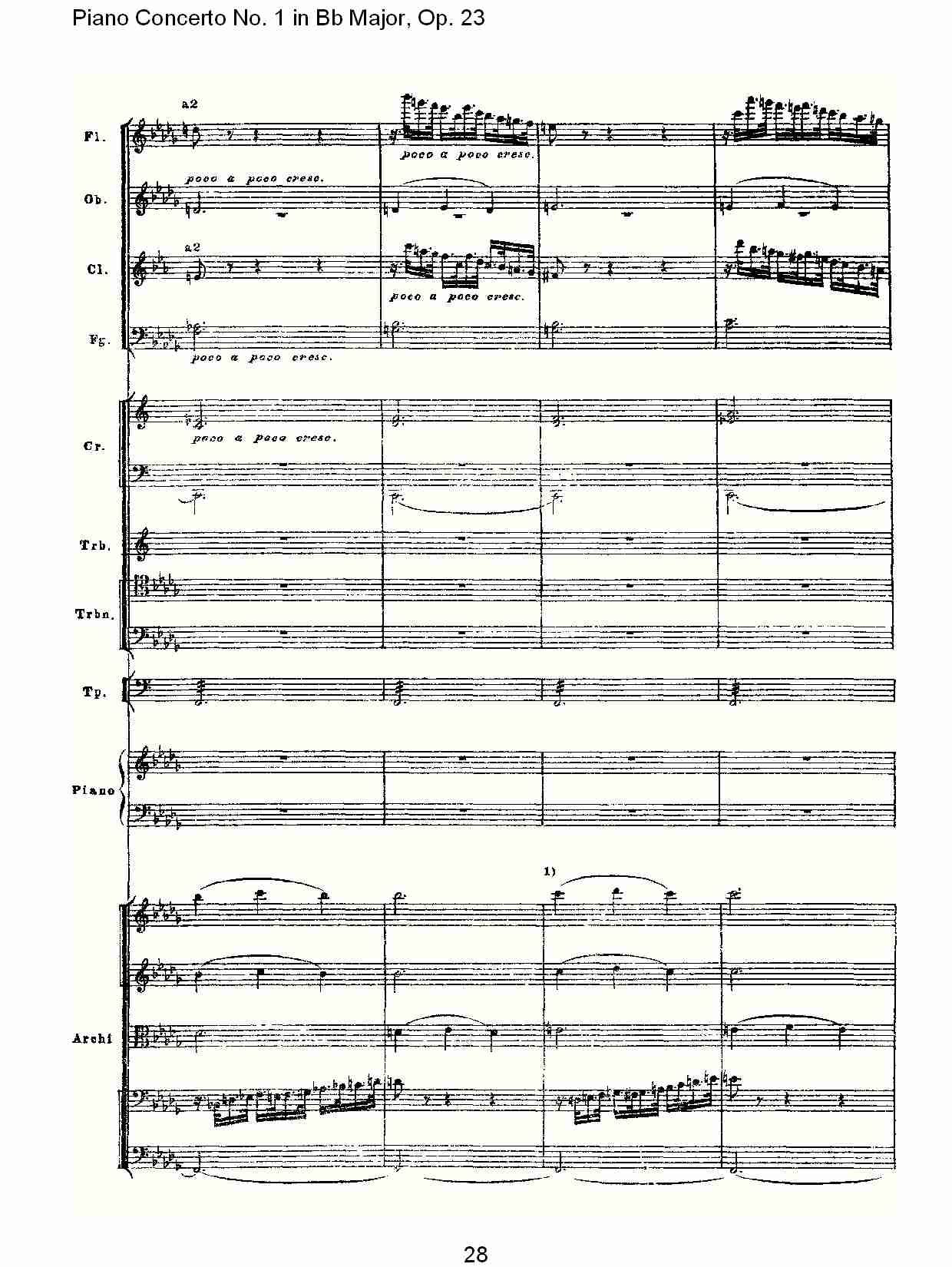 Bb大调第一钢琴协奏曲,Op.23第三乐章（六）总谱（图3）