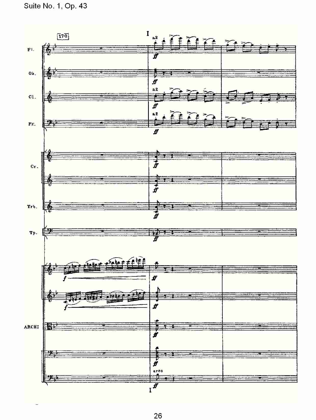 Suite No.1, Op.43   第一套曲,Op.43第五乐章（六）总谱（图1）