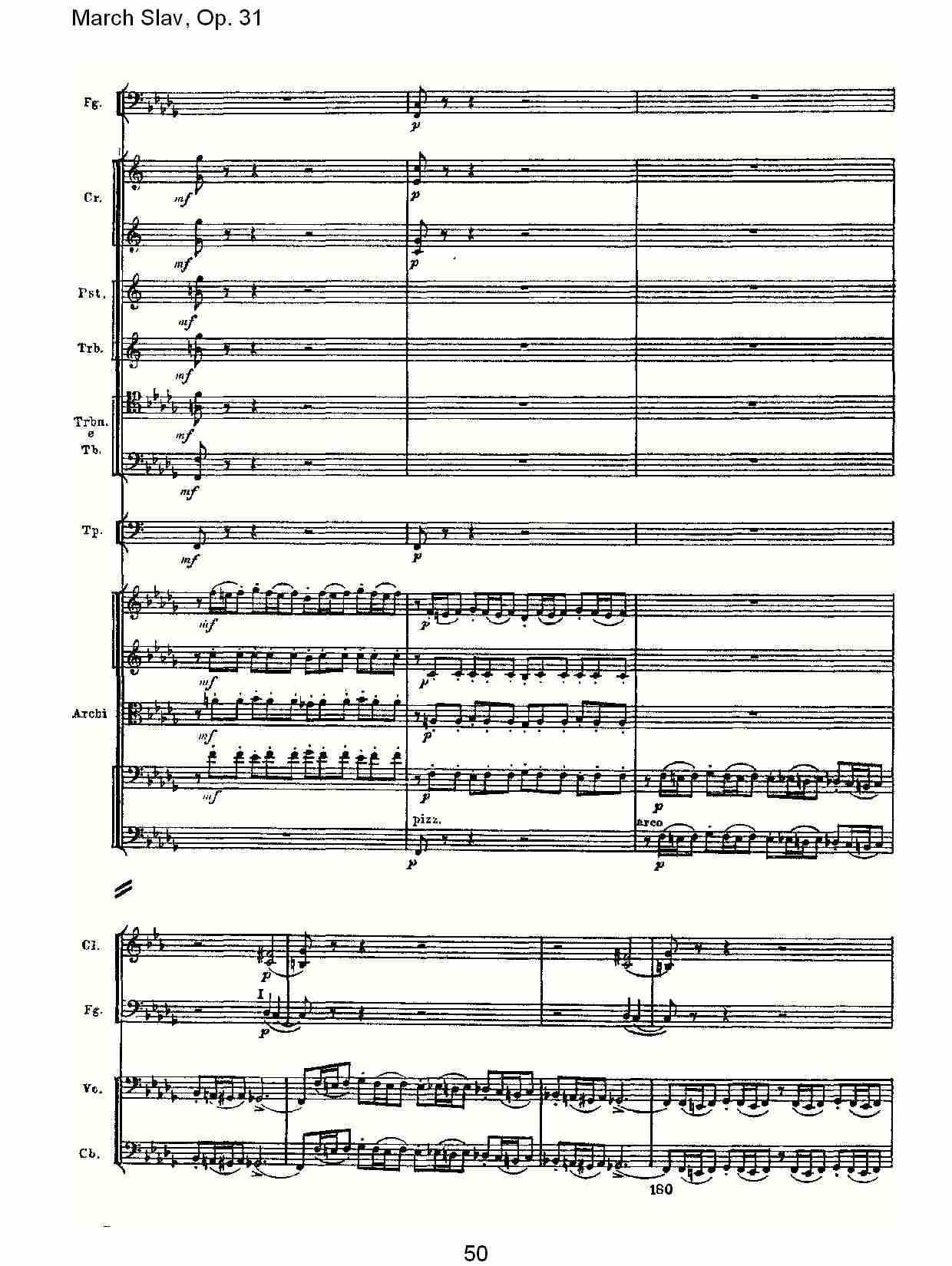 March Slav, Op.31   斯拉夫进行曲，Op.31（十）总谱（图5）