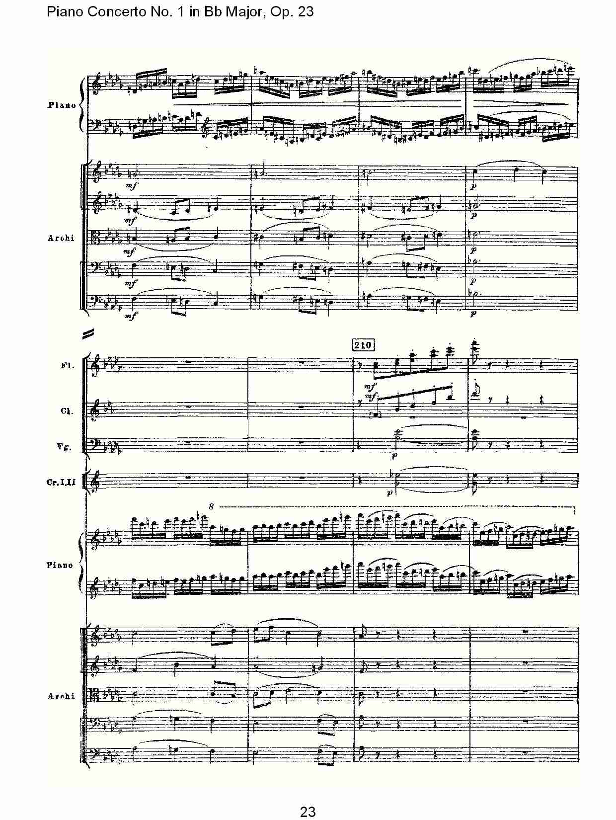 Bb大调第一钢琴协奏曲,Op.23第三乐章（五）总谱（图3）