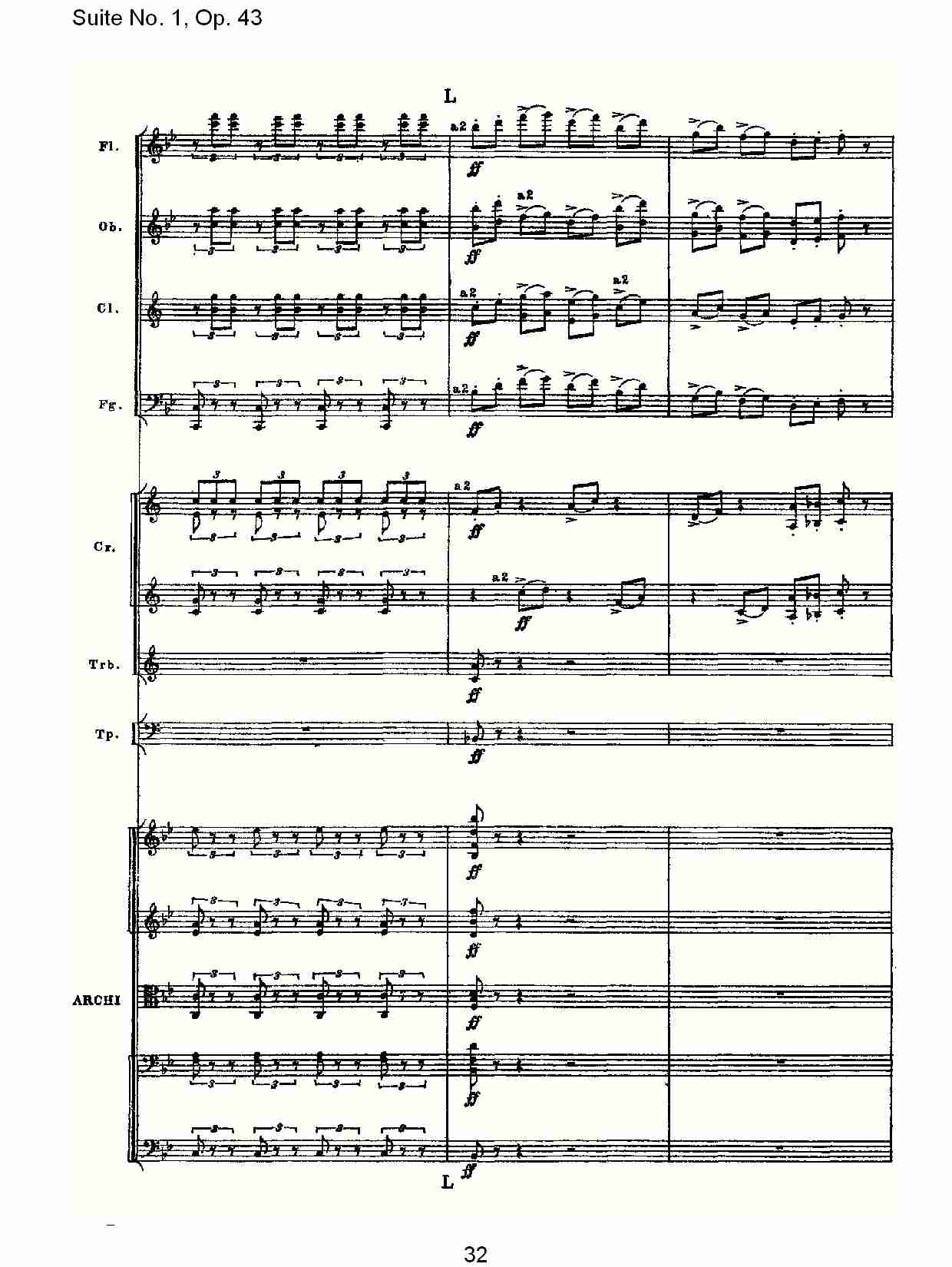 Suite No.1, Op.43   第一套曲,Op.43第五乐章（七）总谱（图2）