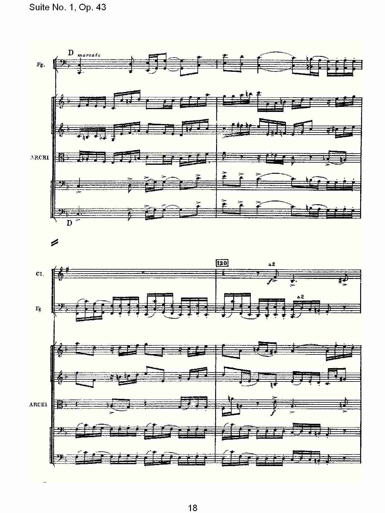 Suite No.1, Op.43   第一套曲,Op.43第一乐章（四）总谱（图3）