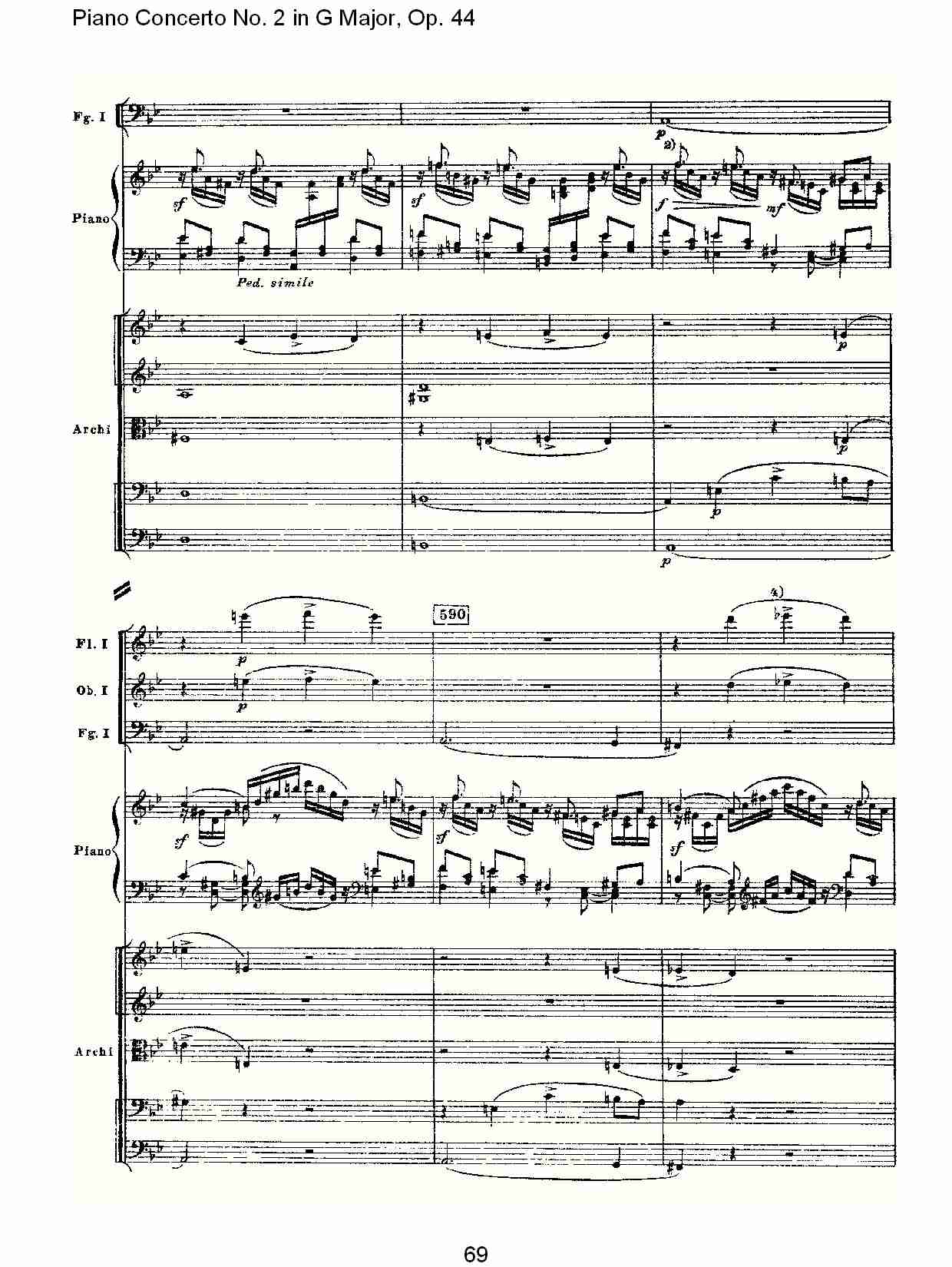 G大调第二钢琴协奏曲, Op.44第一乐章（十四）总谱（图4）