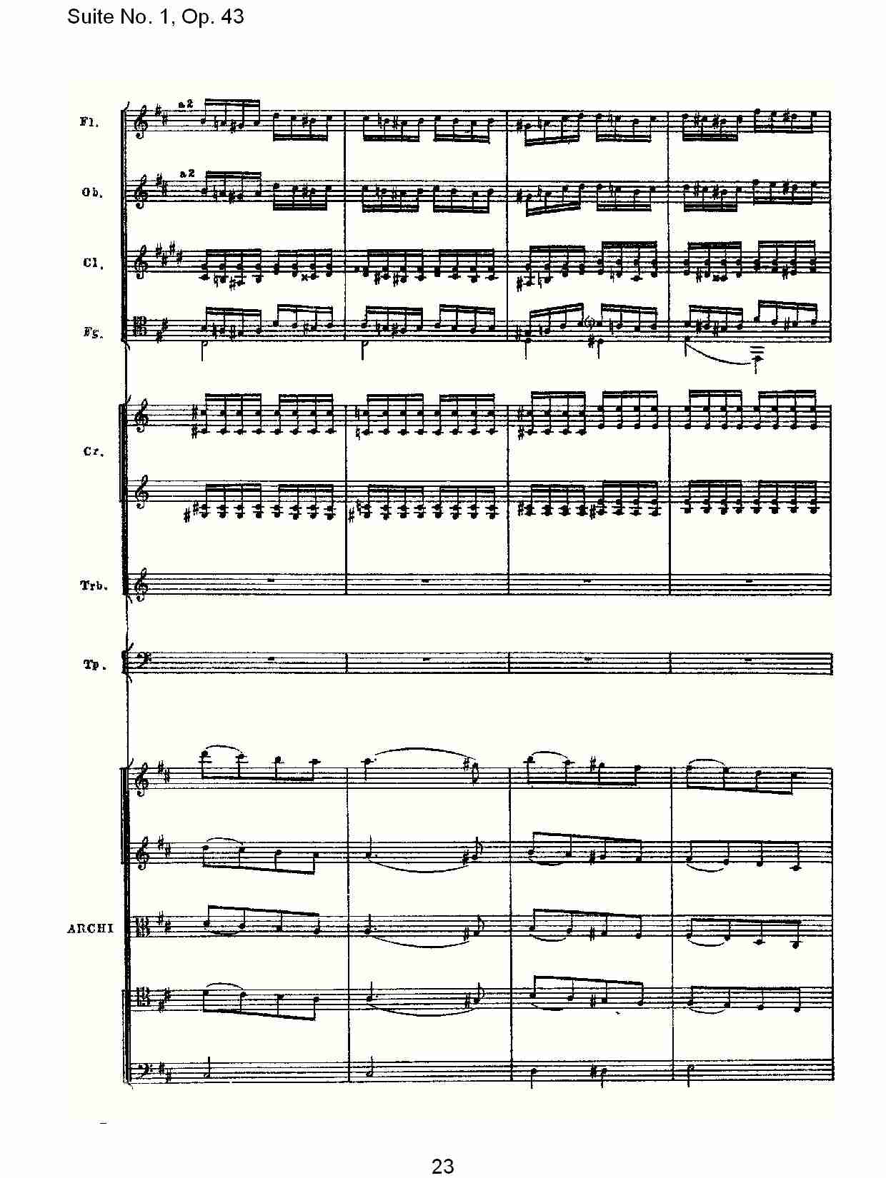 Suite No.1, Op.43   第一套曲,Op.43第三乐章（五）总谱（图3）