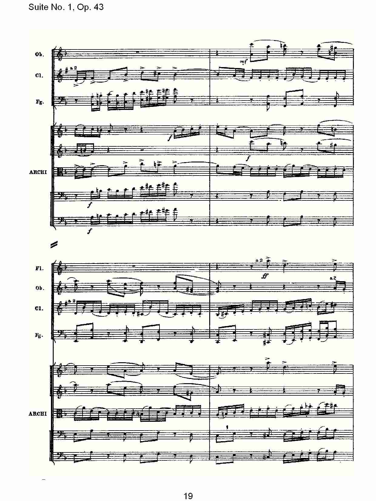 Suite No.1, Op.43   第一套曲,Op.43第一乐章（四）总谱（图4）