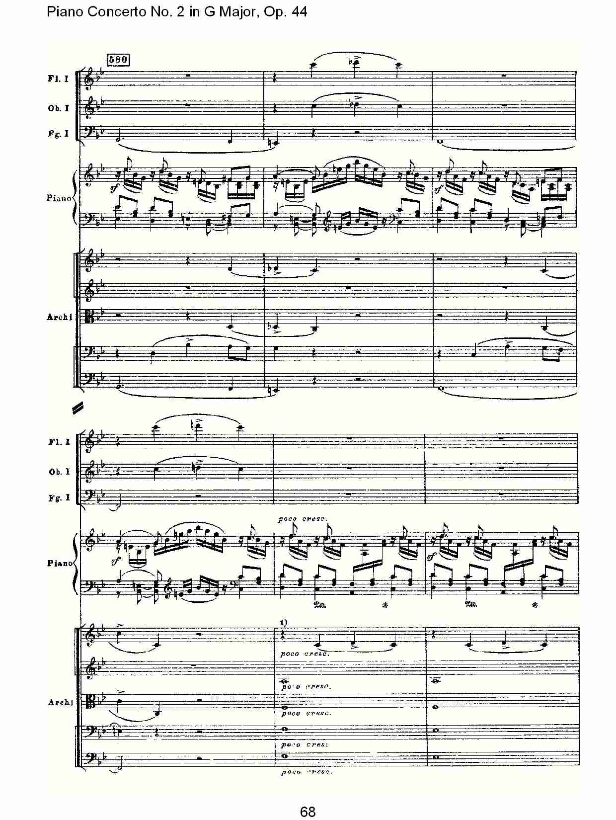 G大调第二钢琴协奏曲, Op.44第一乐章（十四）总谱（图3）