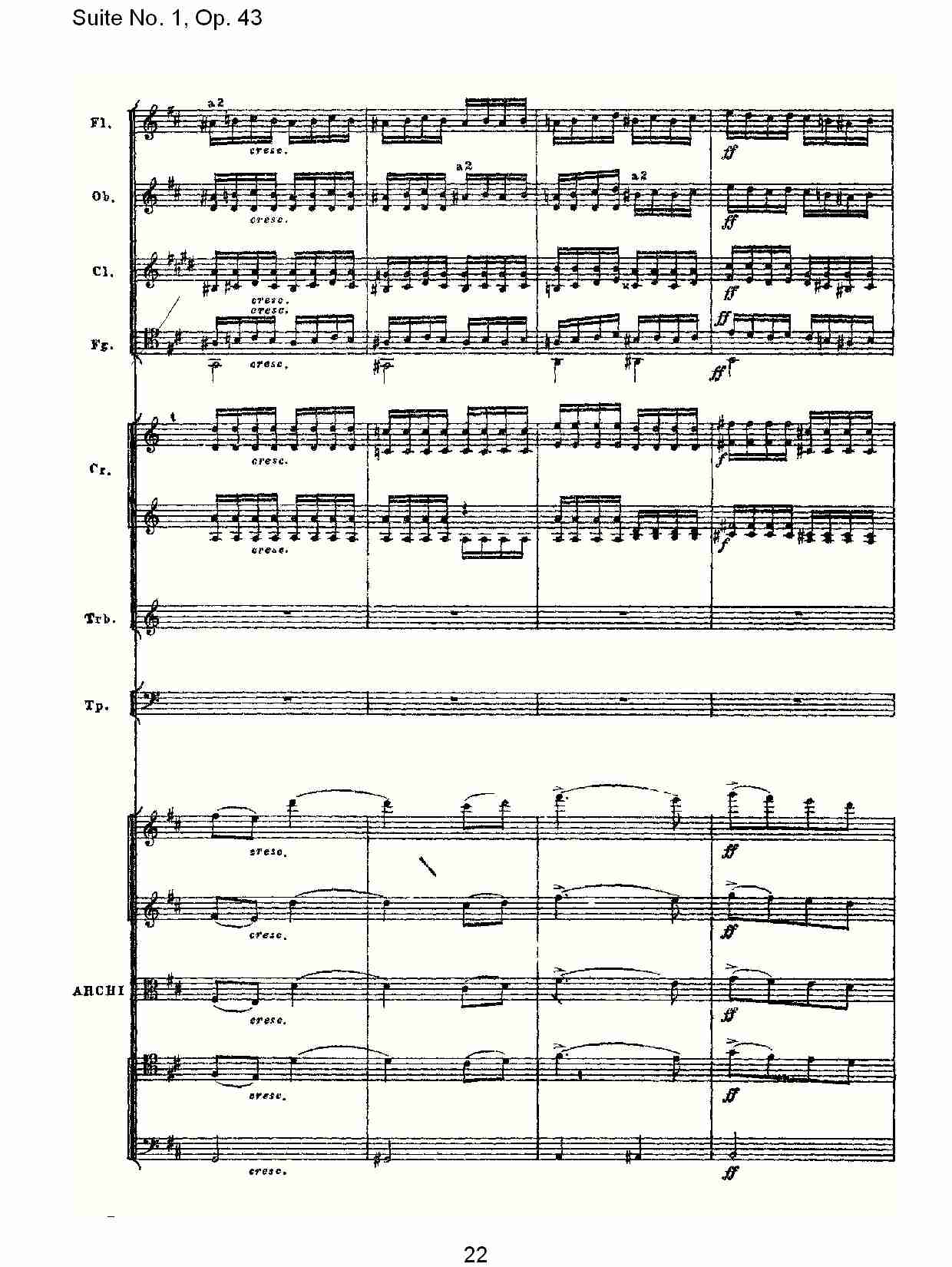 Suite No.1, Op.43   第一套曲,Op.43第三乐章（五）总谱（图2）