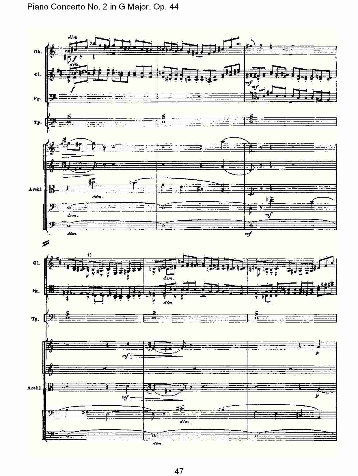 G大调第二钢琴协奏曲, Op.44第一乐章（十）总谱（图2）