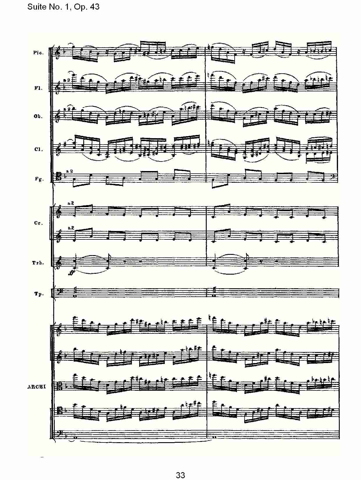 Suite No.1, Op.43   第一套曲,Op.43第一乐章（七）总谱（图3）
