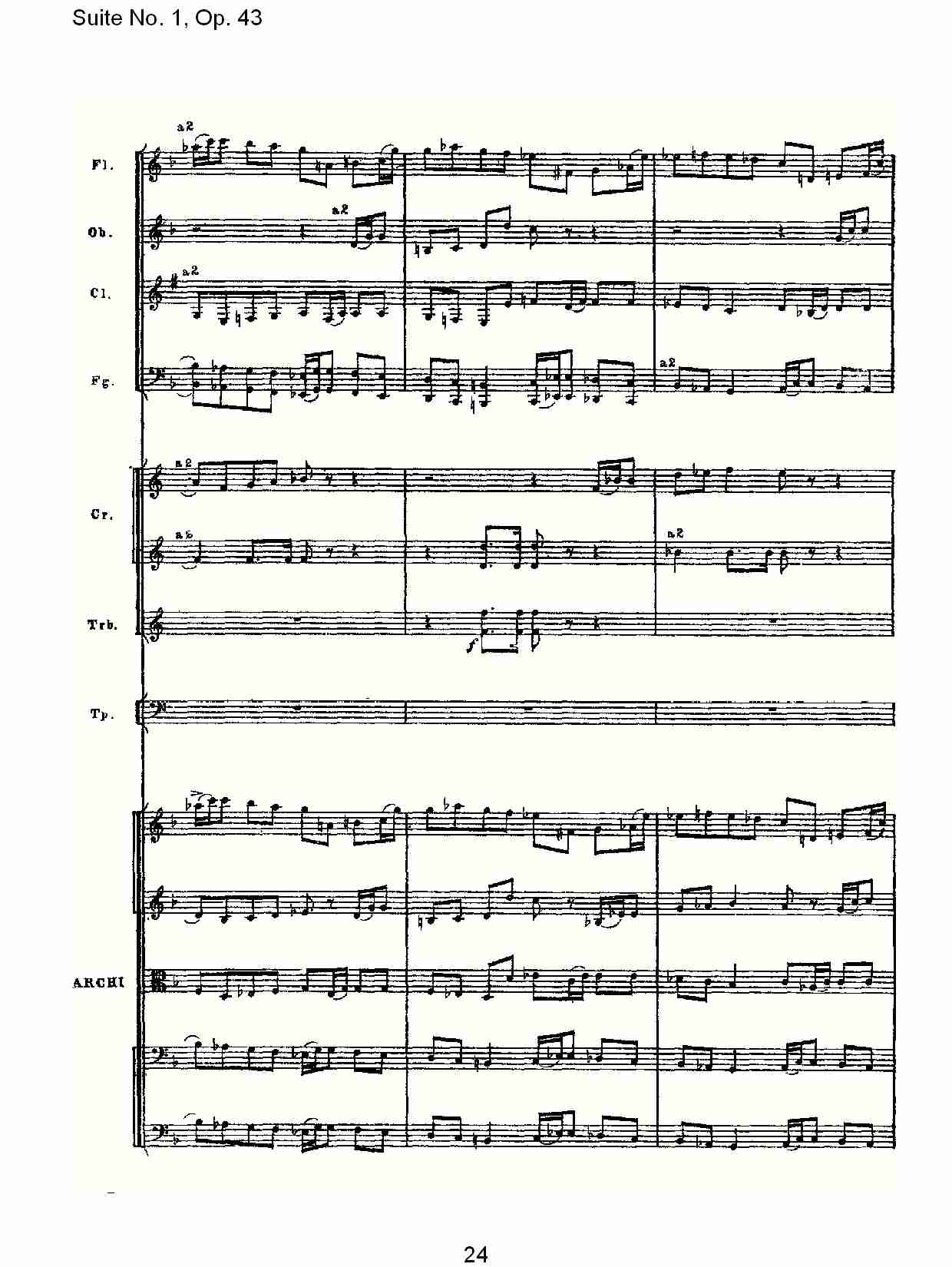 Suite No.1, Op.43   第一套曲,Op.43第一乐章（五）总谱（图4）