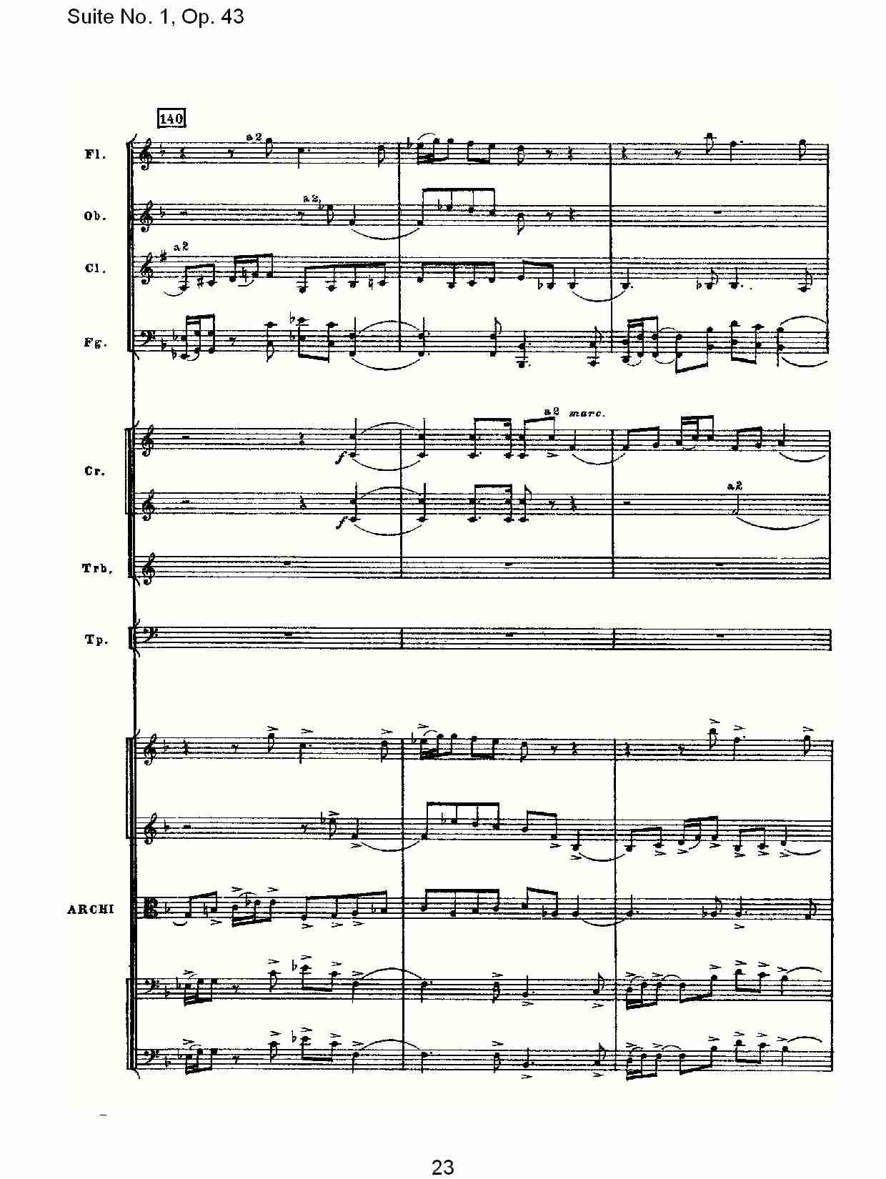 Suite No.1, Op.43   第一套曲,Op.43第一乐章（五）总谱（图3）