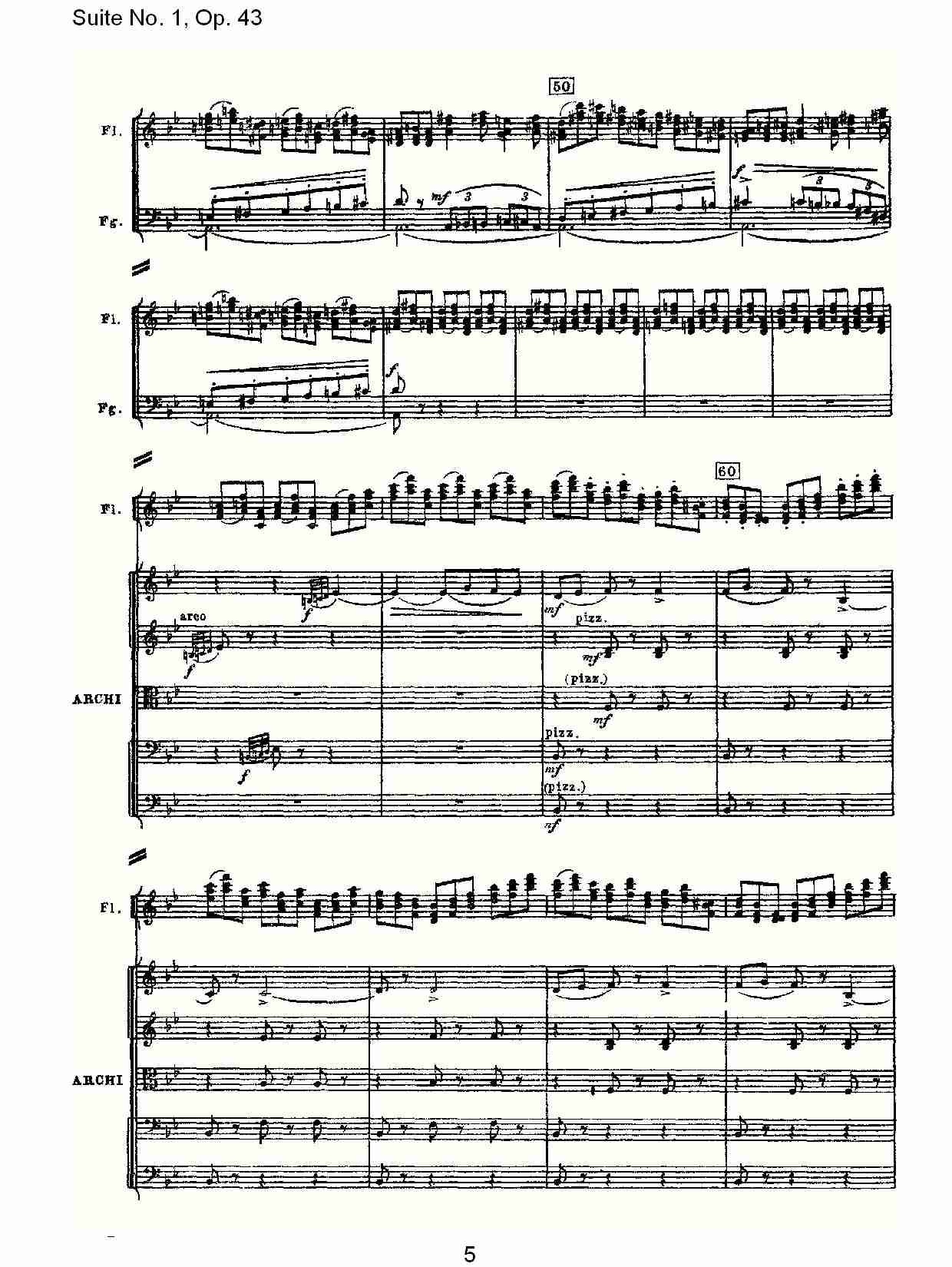 Suite No.1, Op.43   第一套曲,Op.43第二乐章（一）总谱（图5）