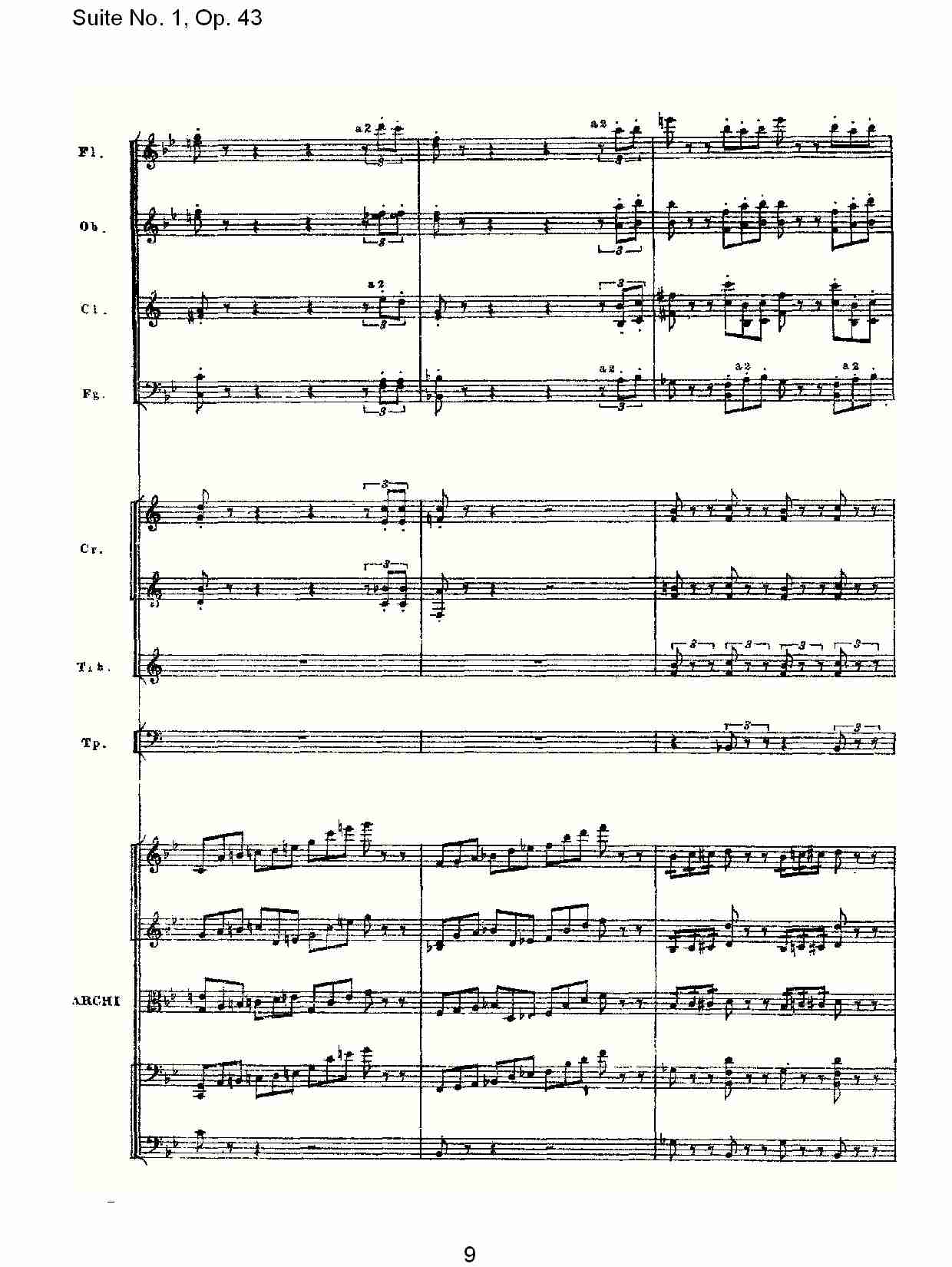 Suite No.1, Op.43   第一套曲,Op.43第五乐章（二）总谱（图4）
