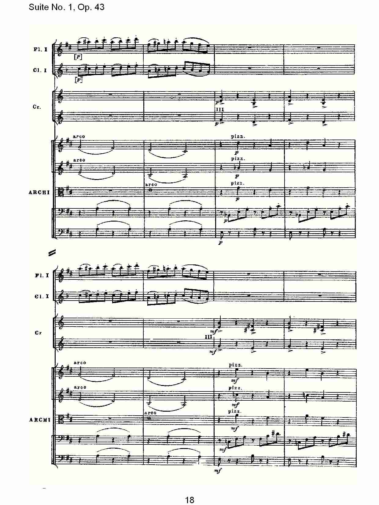 Suite No.1, Op.43   第一套曲,Op.43第六乐章（四）总谱（图3）