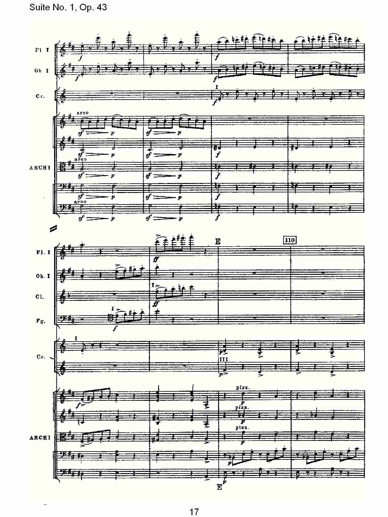 Suite No.1, Op.43   第一套曲,Op.43第六乐章（四）总谱（图2）