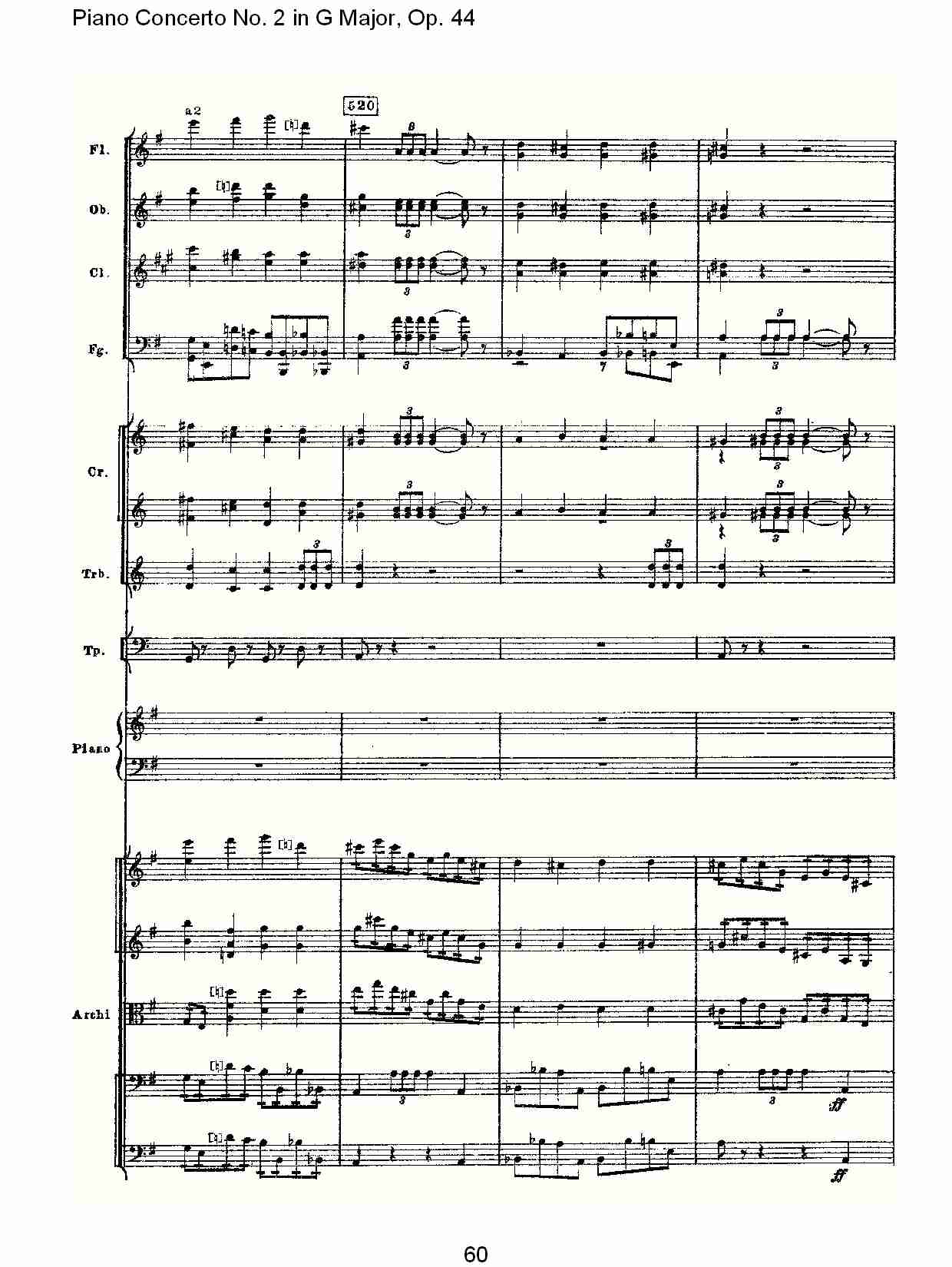 G大调第二钢琴协奏曲, Op.44第一乐章（十二）总谱（图5）