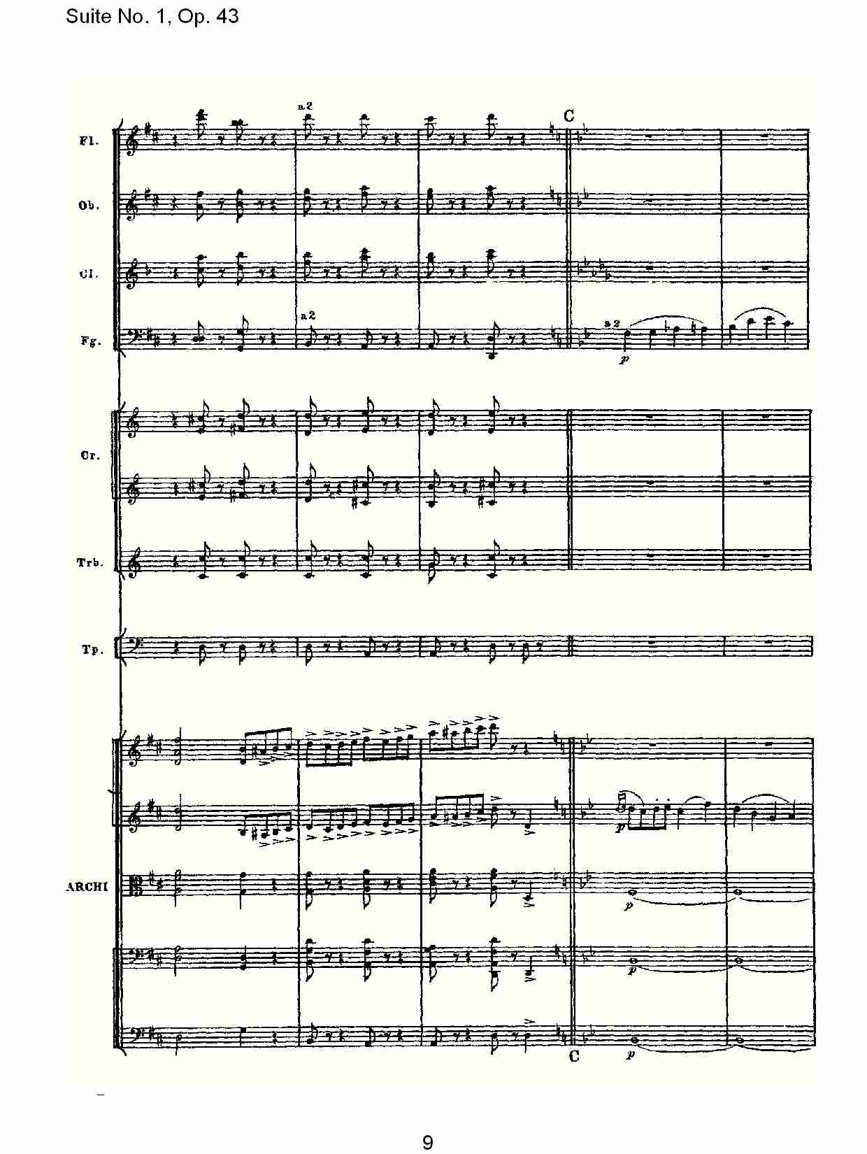 Suite No.1, Op.43   第一套曲,Op.43第六乐章（二）总谱（图4）