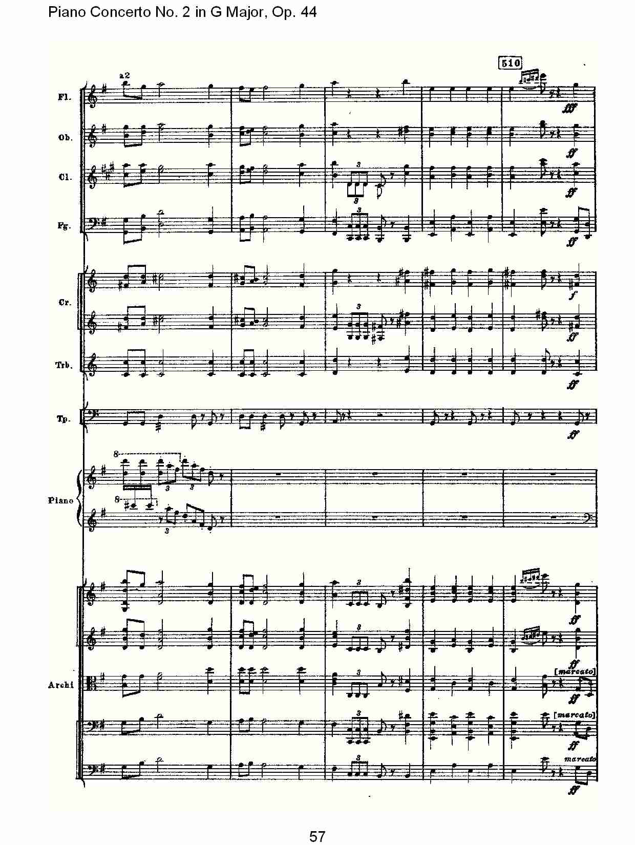 G大调第二钢琴协奏曲, Op.44第一乐章（十二）总谱（图2）