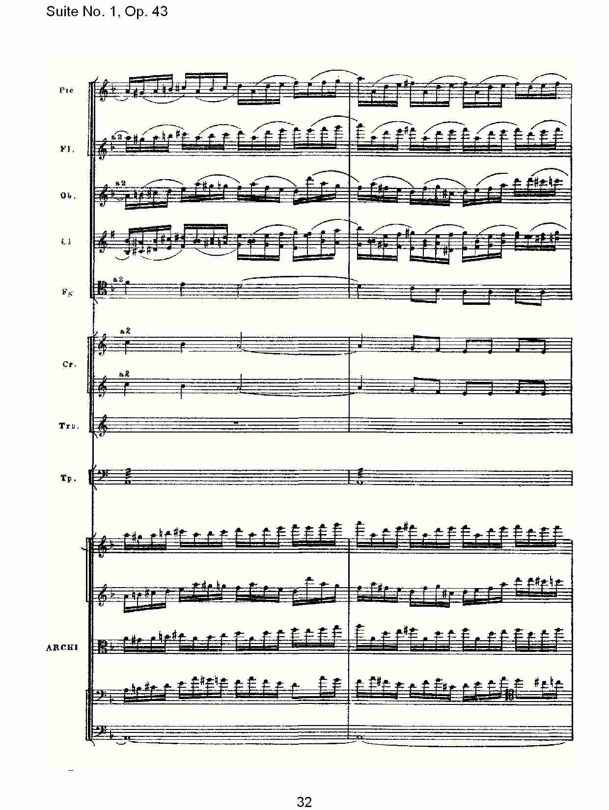 Suite No.1, Op.43   第一套曲,Op.43第一乐章（七）总谱（图2）