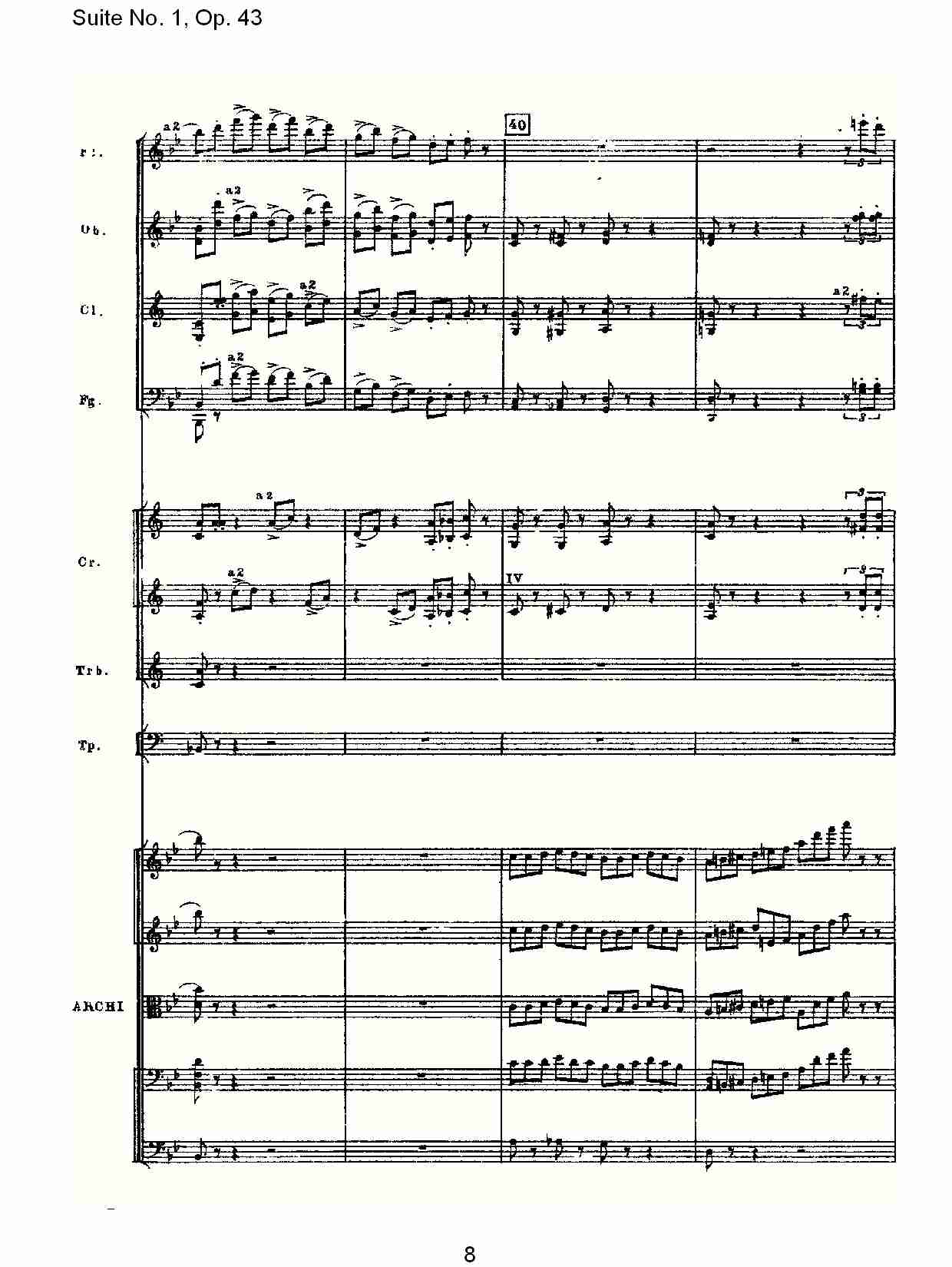Suite No.1, Op.43   第一套曲,Op.43第五乐章（二）总谱（图3）