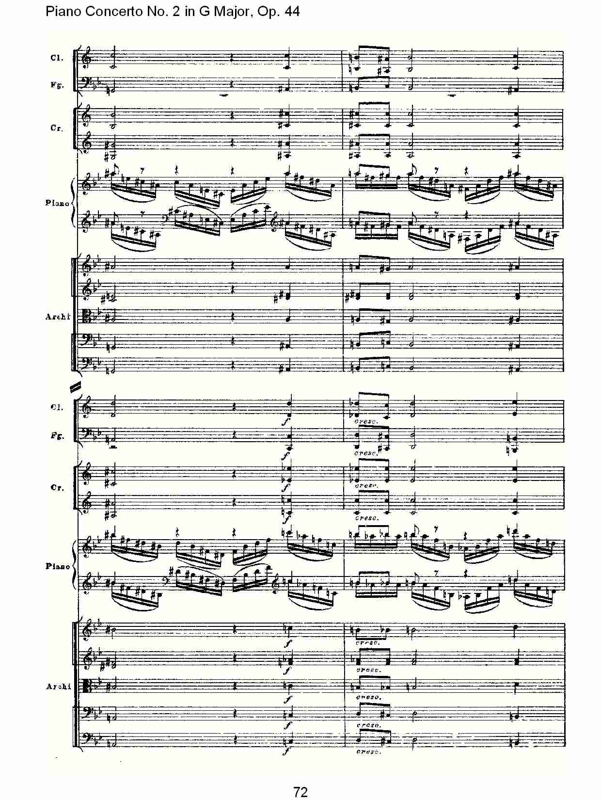 G大调第二钢琴协奏曲, Op.44第一乐章（十五）总谱（图2）