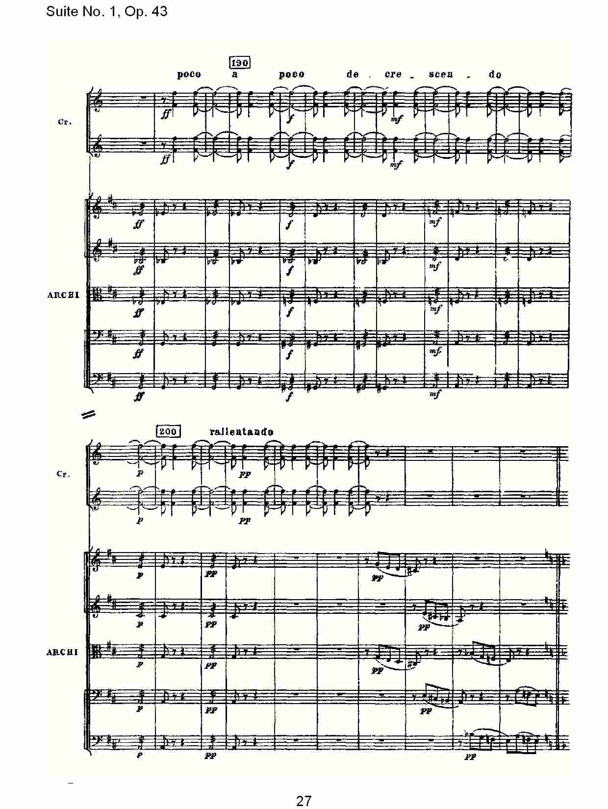 Suite No.1, Op.43   第一套曲,Op.43第三乐章（六）总谱（图2）