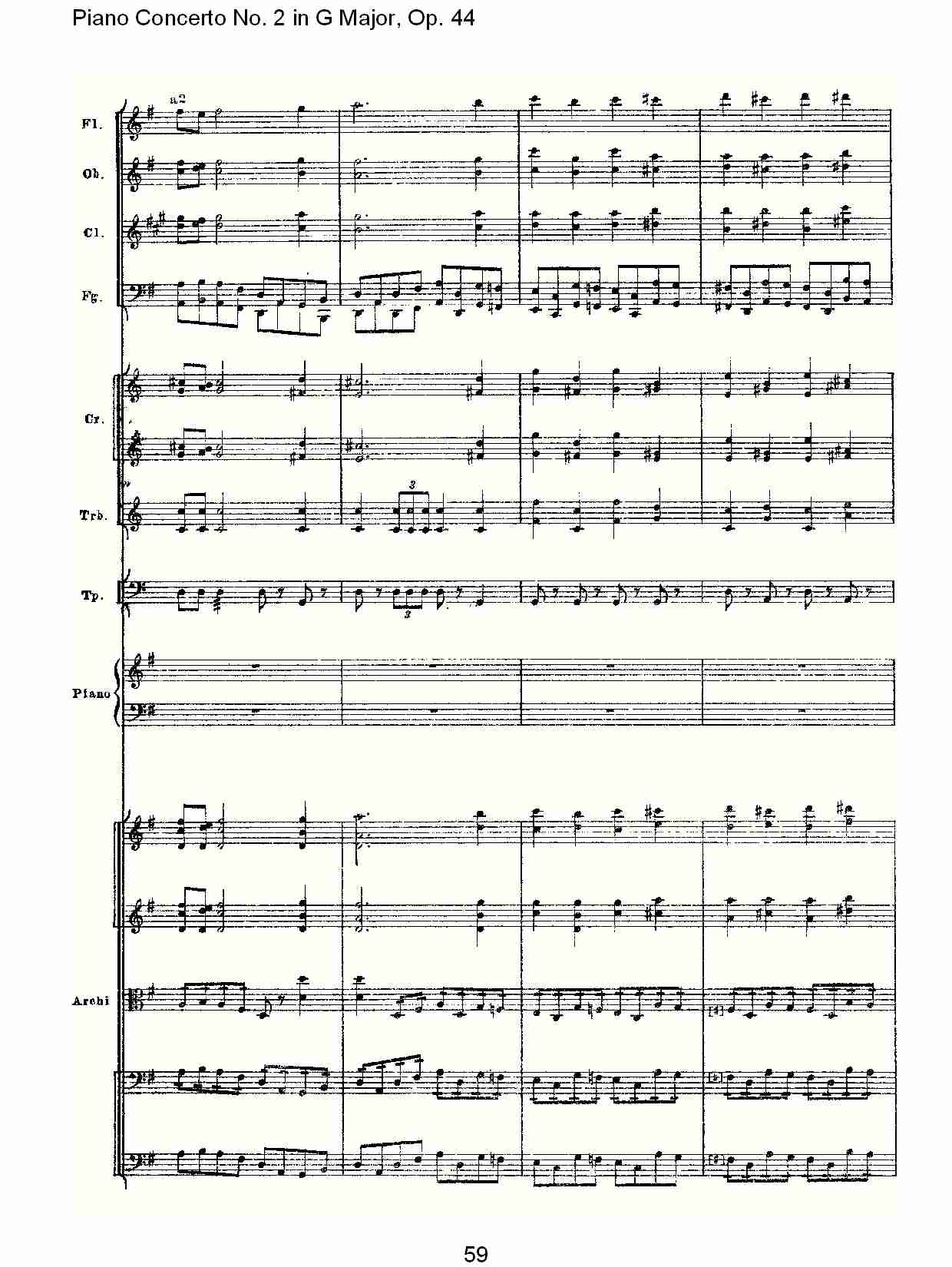 G大调第二钢琴协奏曲, Op.44第一乐章（十二）总谱（图4）