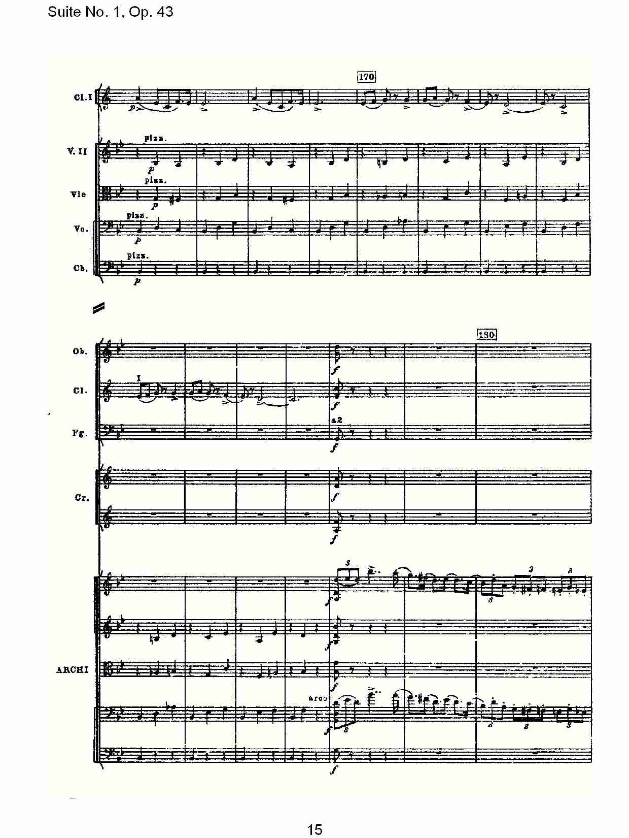 Suite No.1, Op.43   第一套曲,Op.43第二乐章（三）总谱（图5）