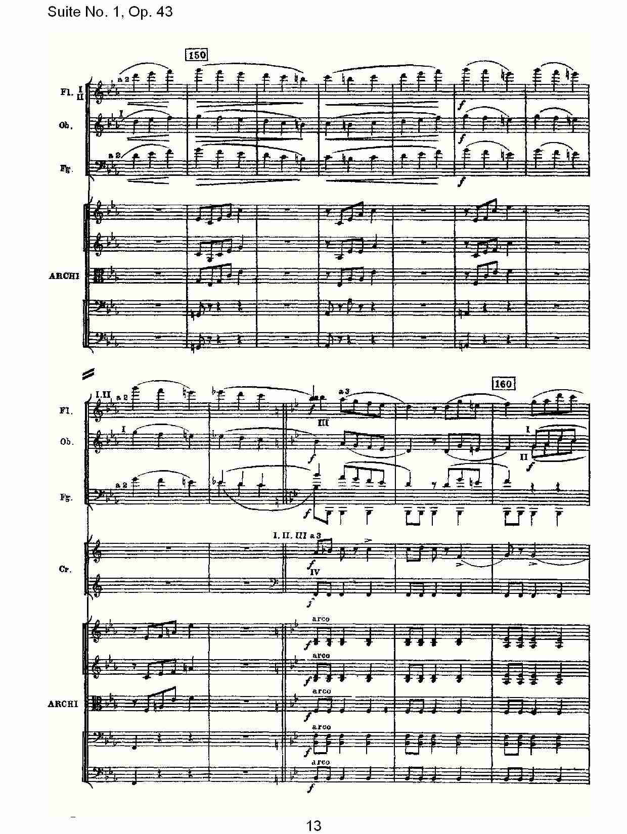 Suite No.1, Op.43   第一套曲,Op.43第二乐章（三）总谱（图3）