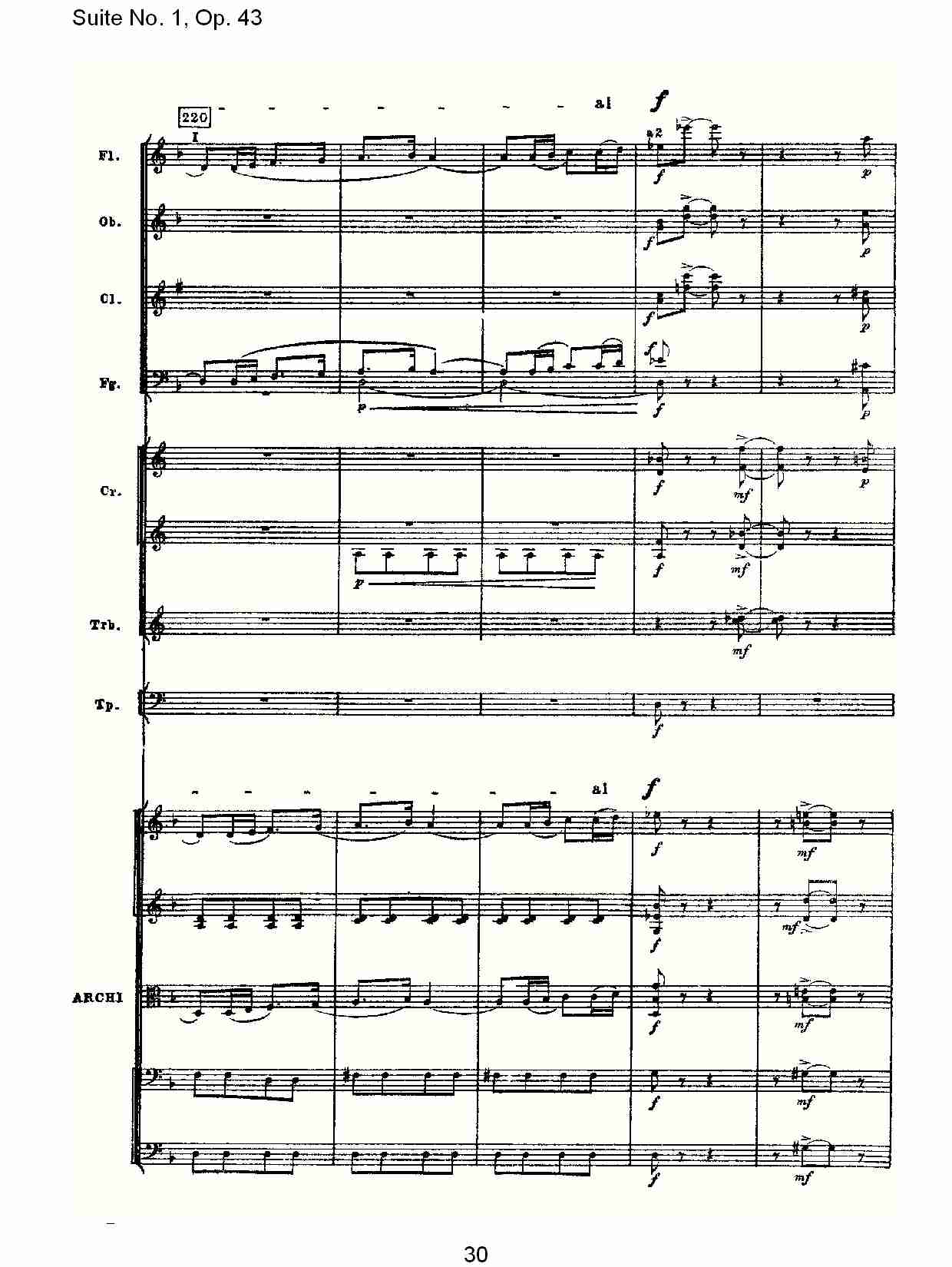 Suite No.1, Op.43   第一套曲,Op.43第三乐章（六）总谱（图5）