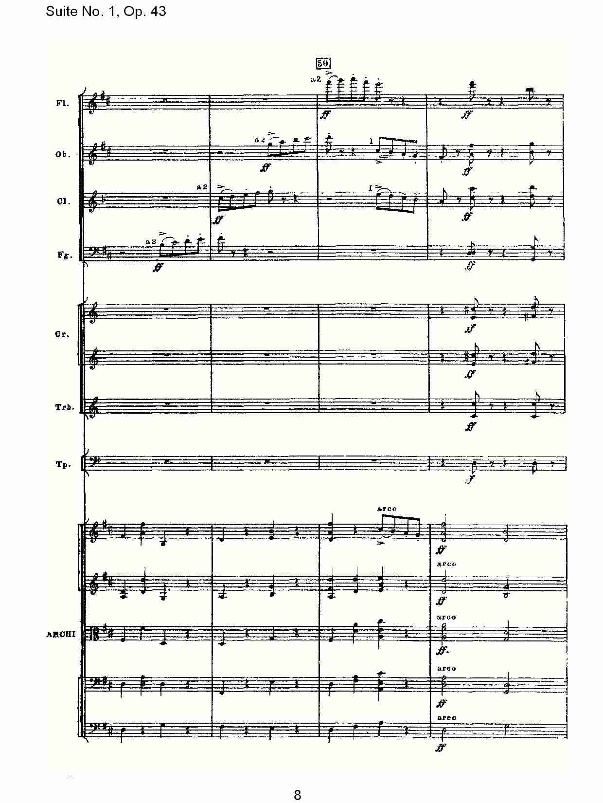 Suite No.1, Op.43   第一套曲,Op.43第六乐章（二）总谱（图3）