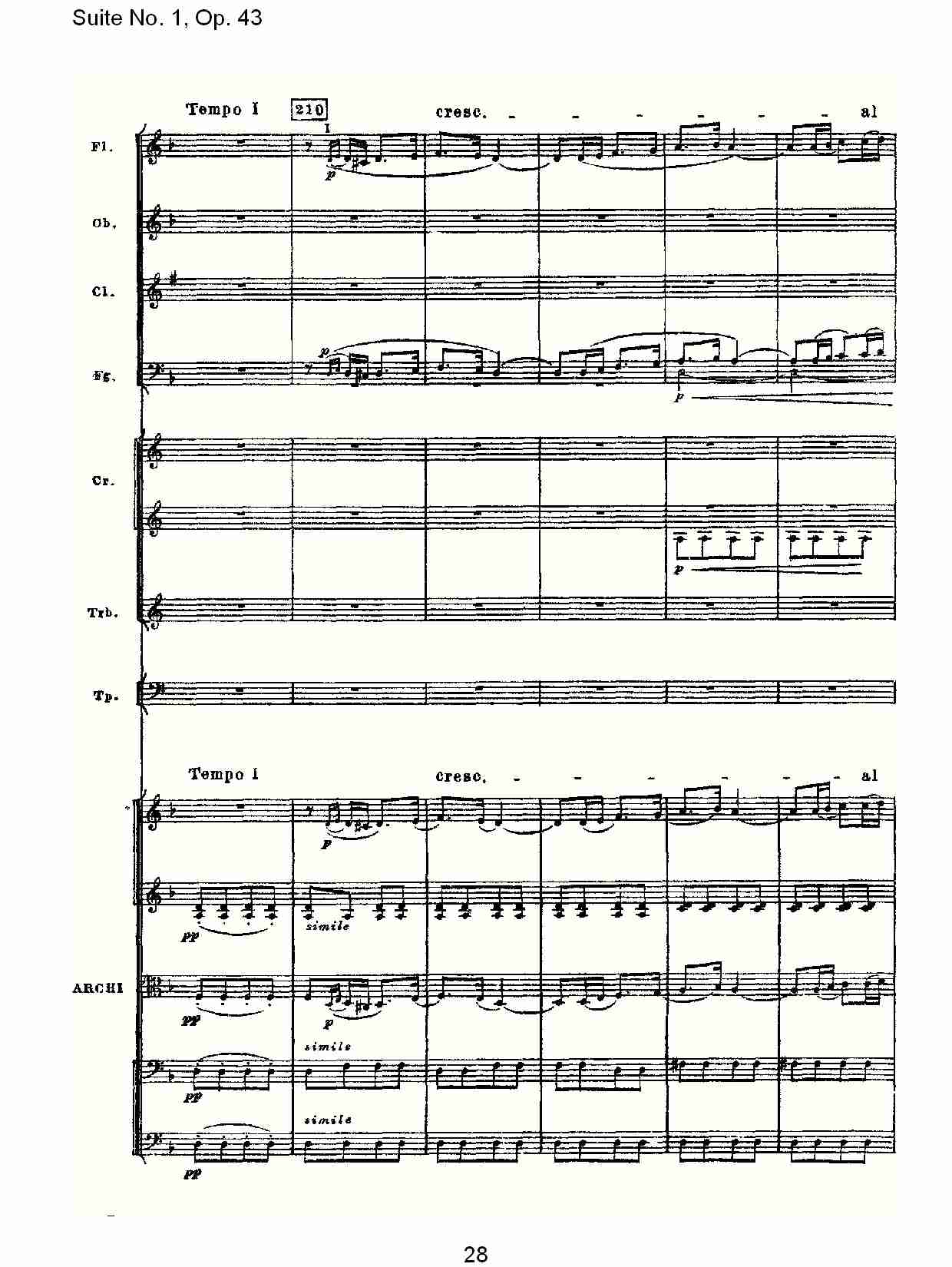 Suite No.1, Op.43   第一套曲,Op.43第三乐章（六）总谱（图3）