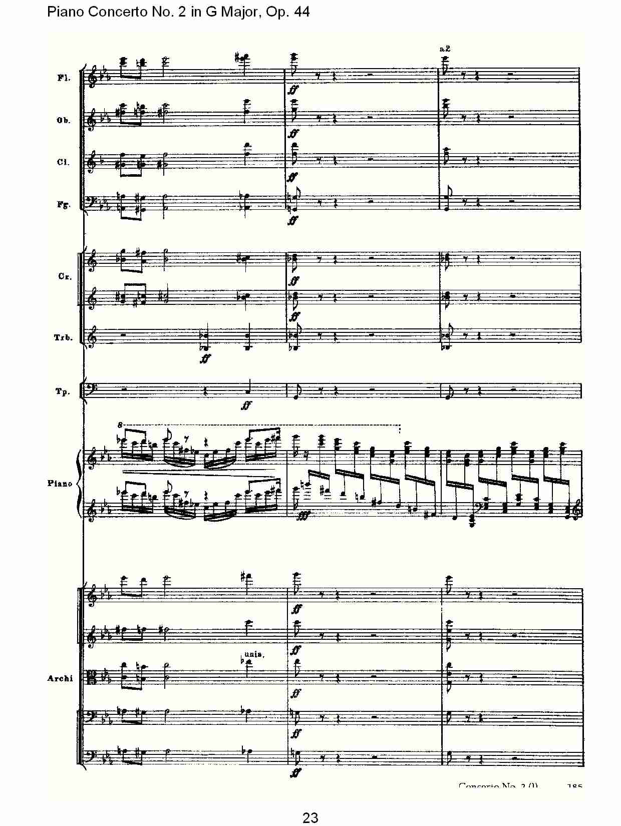 G大调第二钢琴协奏曲, Op.44第一乐章（五）总谱（图3）
