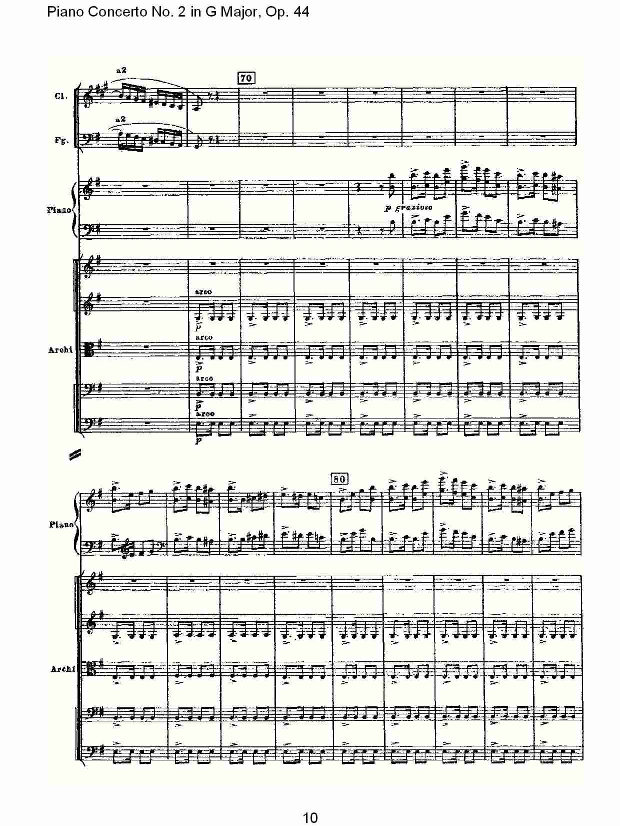 G大调第二钢琴协奏曲, Op.44第三乐章（二）总谱（图5）
