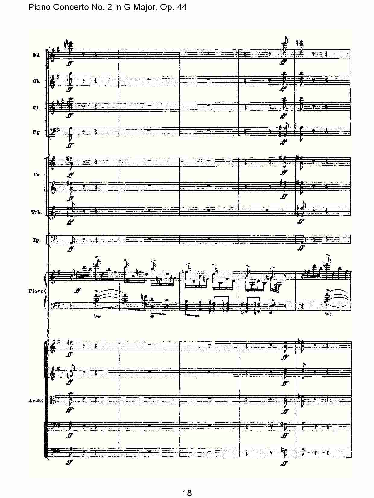 G大调第二钢琴协奏曲, Op.44第三乐章（四）总谱（图4）