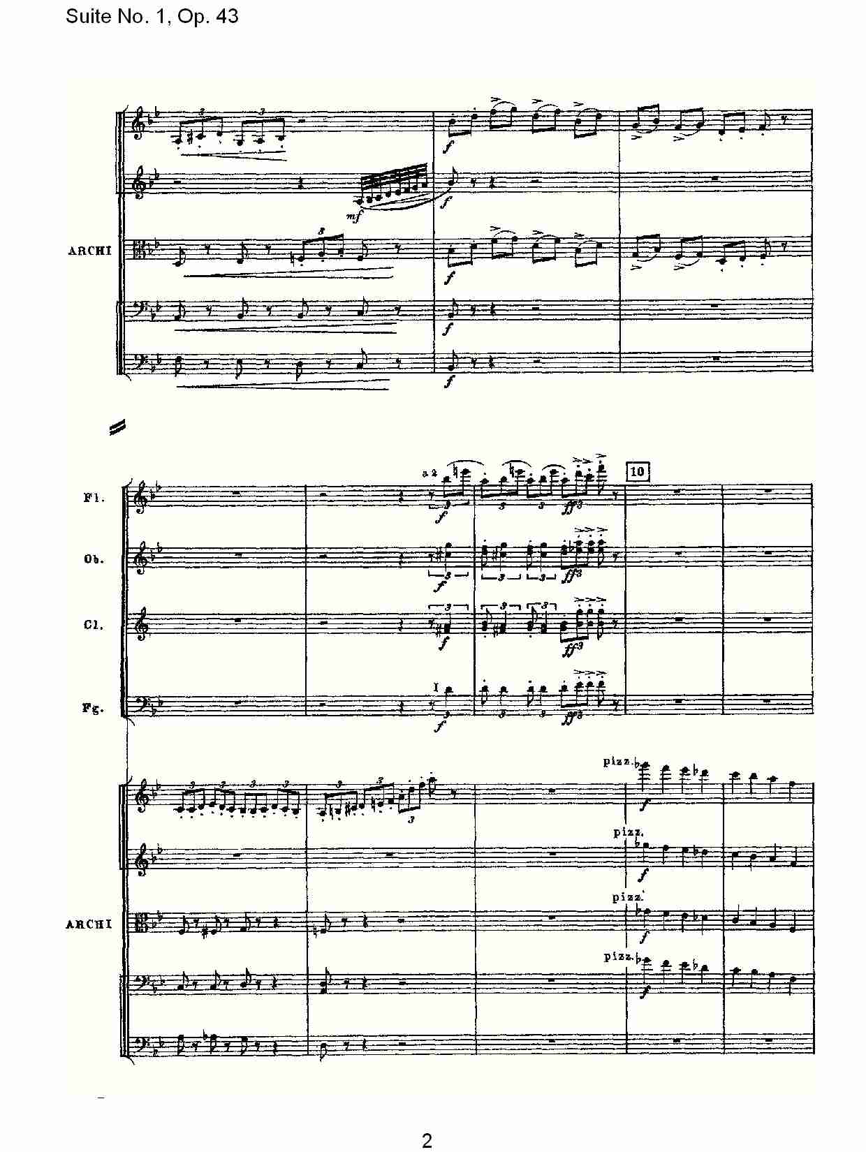 Suite No.1, Op.43   第一套曲,Op.43第五乐章（一）总谱（图2）