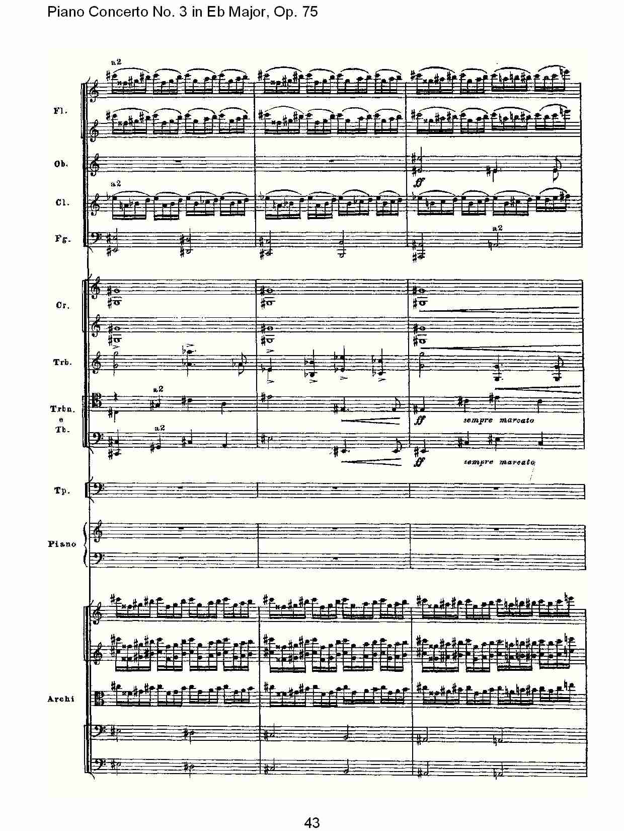 Eb大调第三钢琴协奏曲, Op.75第一部（九）总谱（图3）