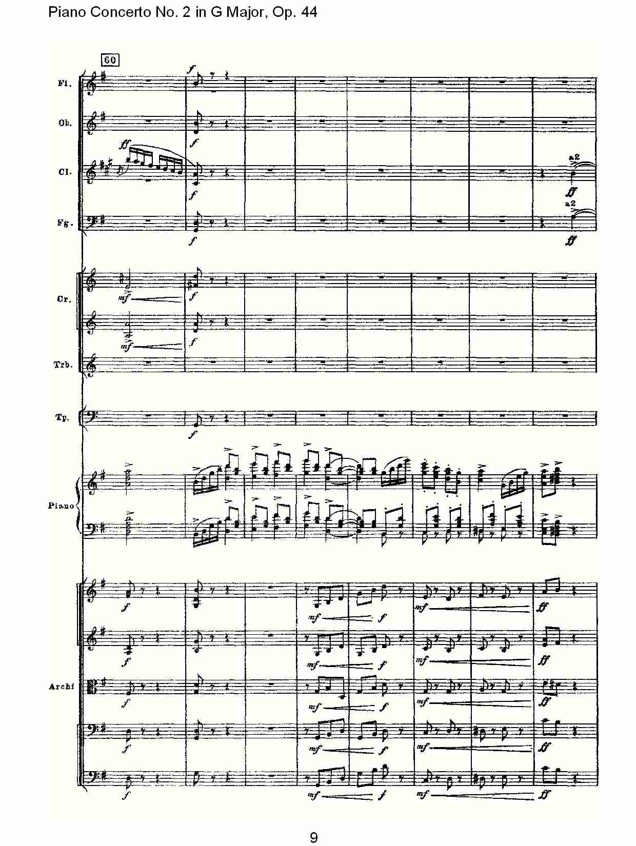 G大调第二钢琴协奏曲, Op.44第三乐章（二）总谱（图4）