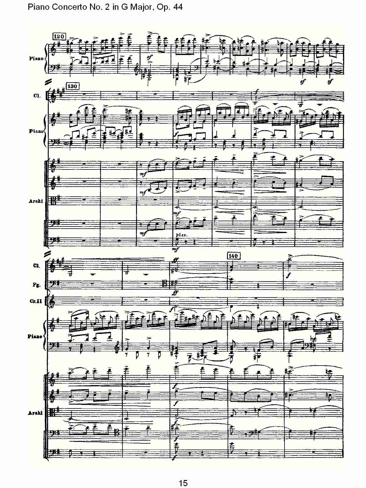 G大调第二钢琴协奏曲, Op.44第三乐章（三）总谱（图5）