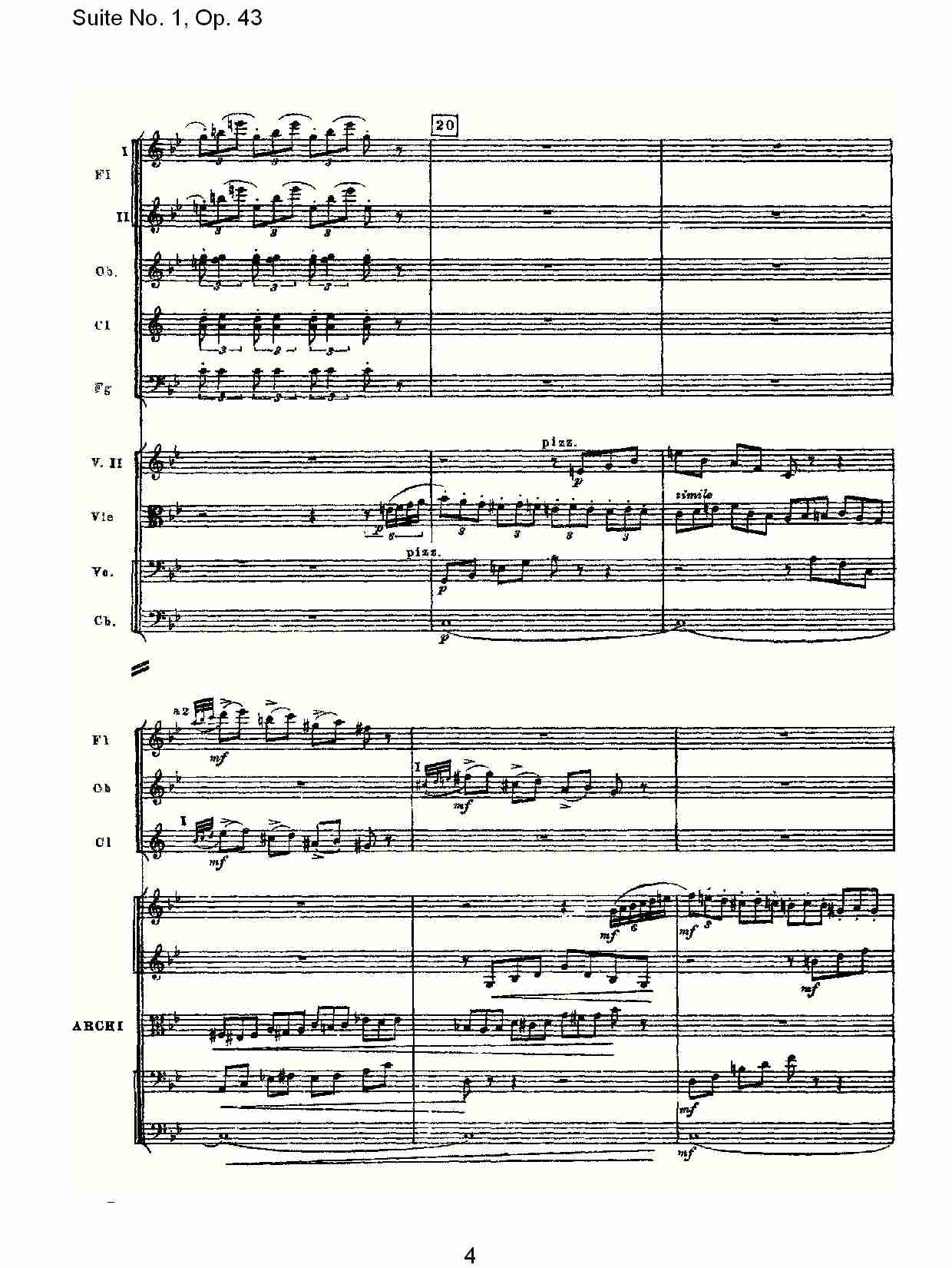 Suite No.1, Op.43   第一套曲,Op.43第五乐章（一）总谱（图4）