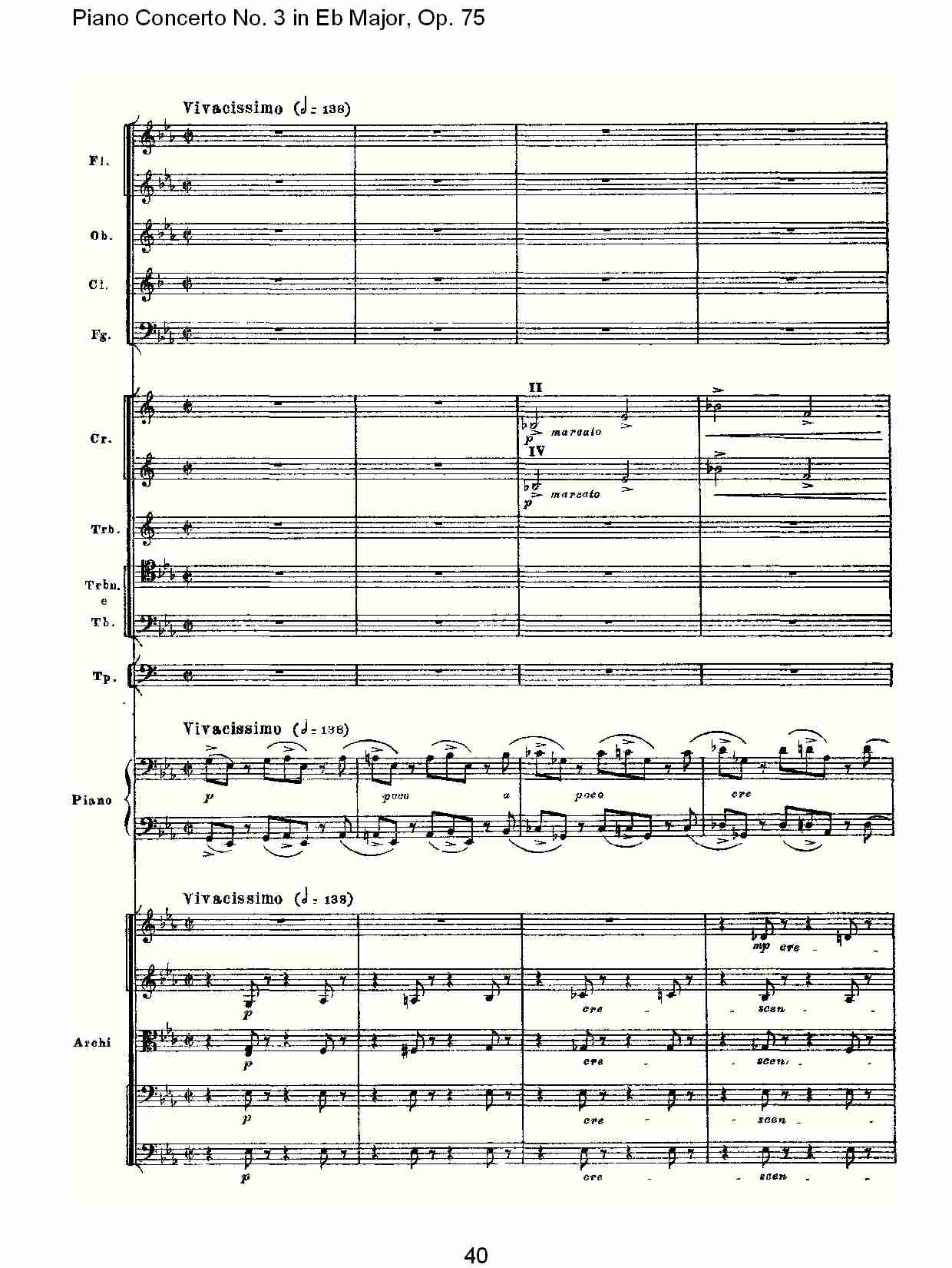 Eb大调第三钢琴协奏曲, Op.75第二部（八）总谱（图5）