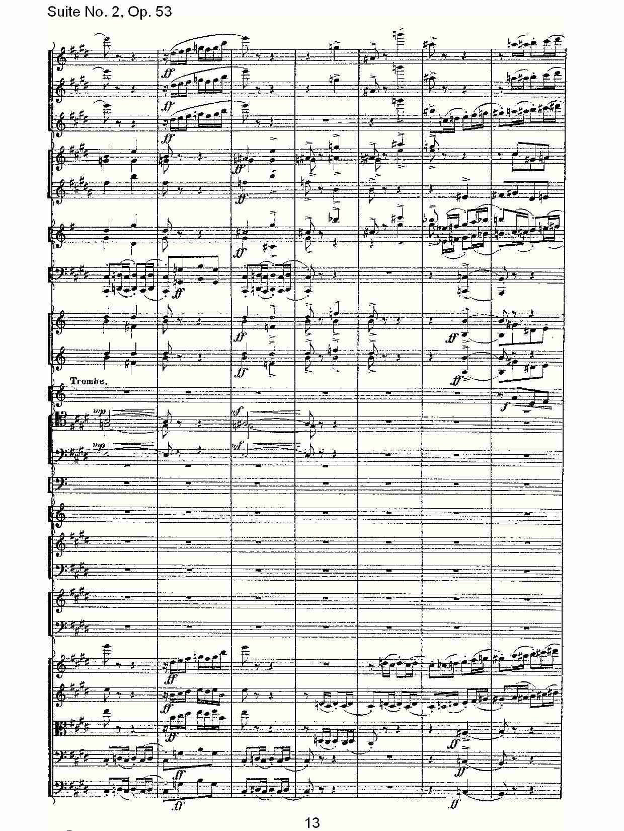 Suite No. 2, Op.53  第二套曲,Op.53第三乐章（三）总谱（图3）