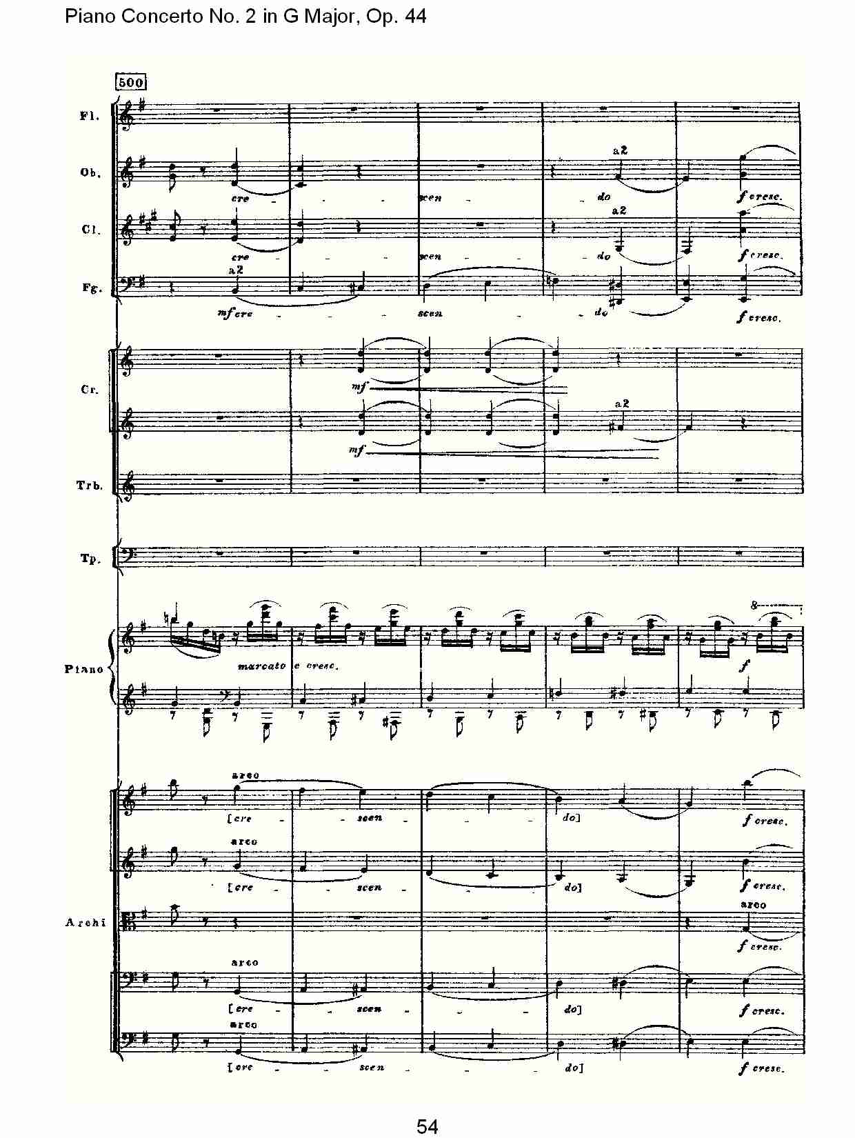 G大调第二钢琴协奏曲, Op.44第三乐章（十一）总谱（图4）