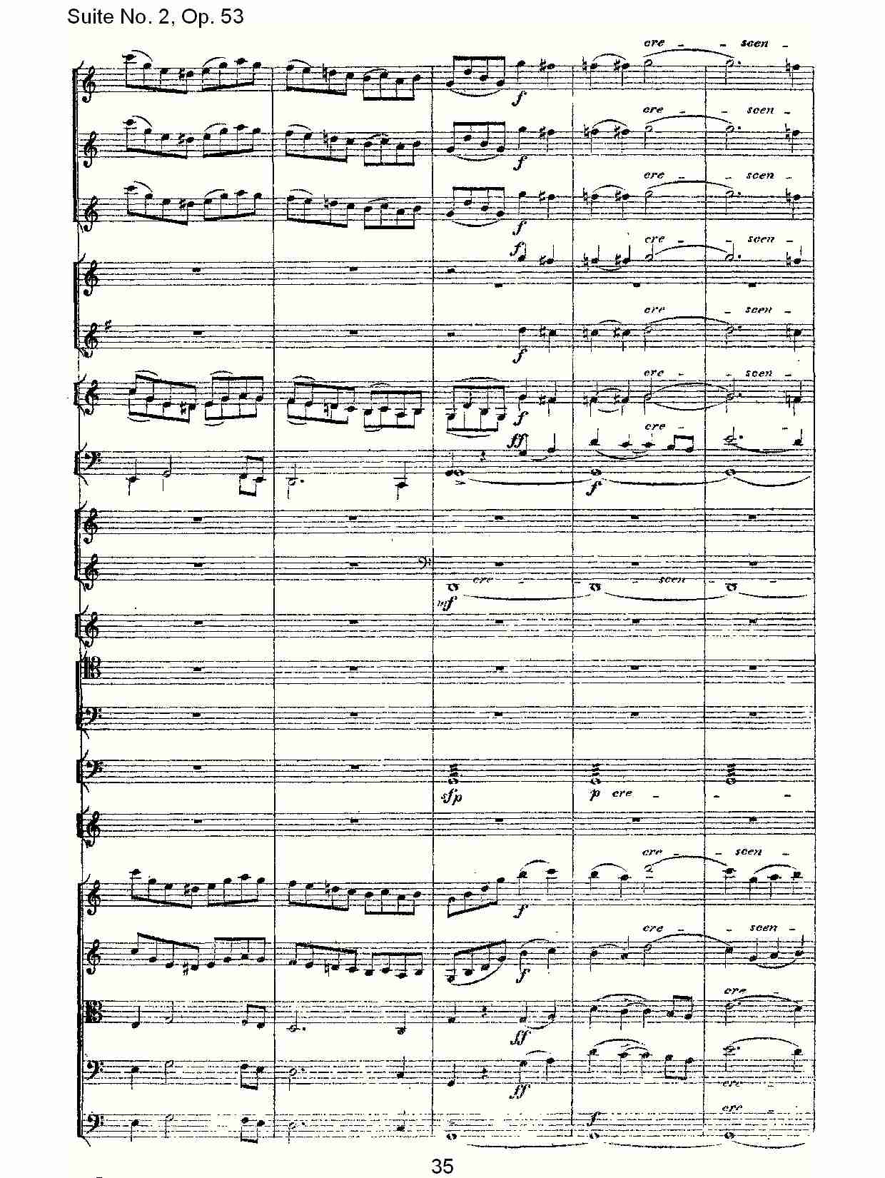 Suite No. 2, Op.53  第二套曲,Op.53第一乐章（七）总谱（图5）