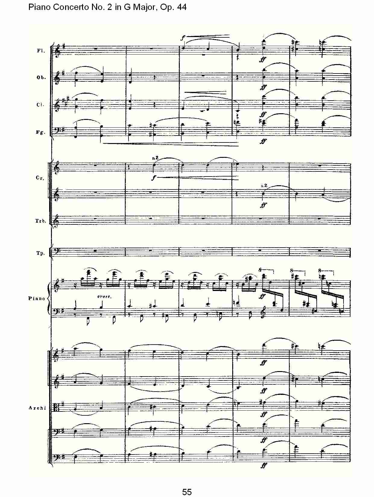 G大调第二钢琴协奏曲, Op.44第三乐章（十一）总谱（图5）